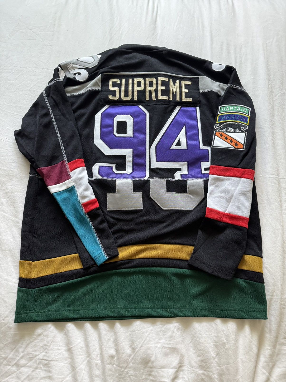 Supreme Supreme Paneled Hockey Jersey SS26 Black Size US L / EU 52-54 / 3 - 2 Thumbnail