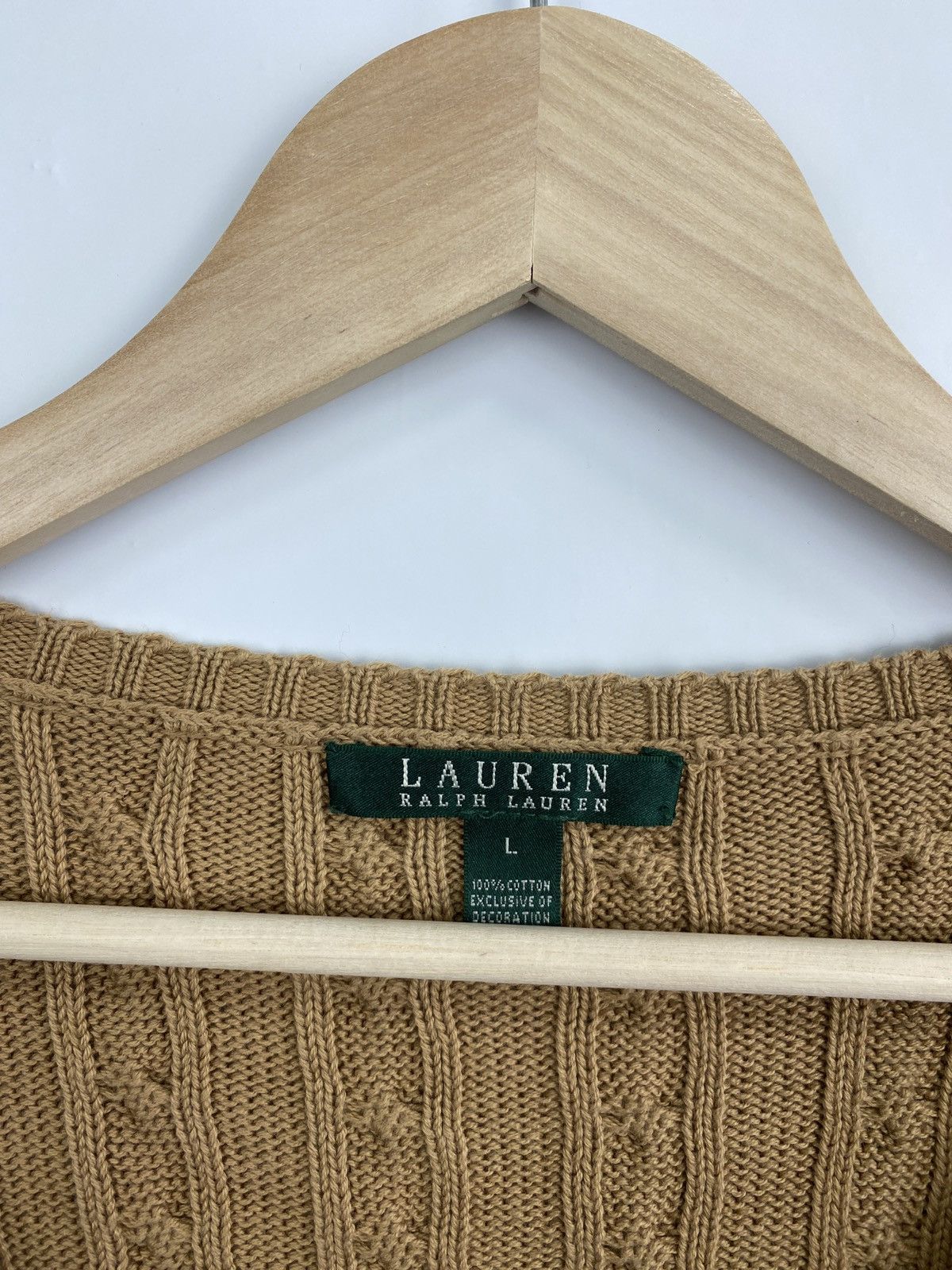 Lauren Ralph Lauren Ralph Lauren RLL Gold Logo Green Label sweater retro wmns Size L / US 10 / IT 46 - 5 Thumbnail