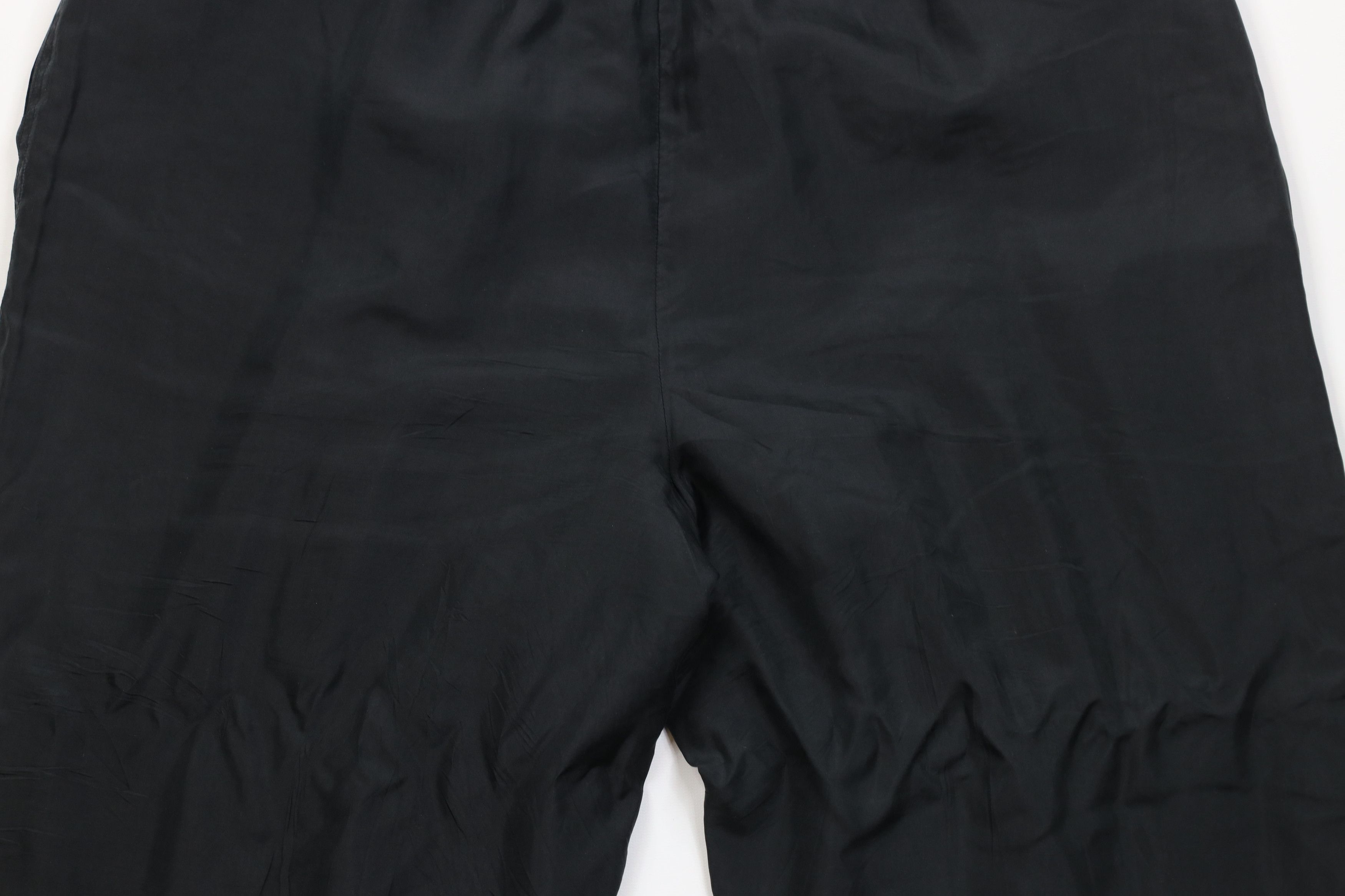 Vintage Vintage 90s Streetwear Blank Lightweight Silk Pants Black Size 32" / US 10 / IT 46 - 13 Thumbnail