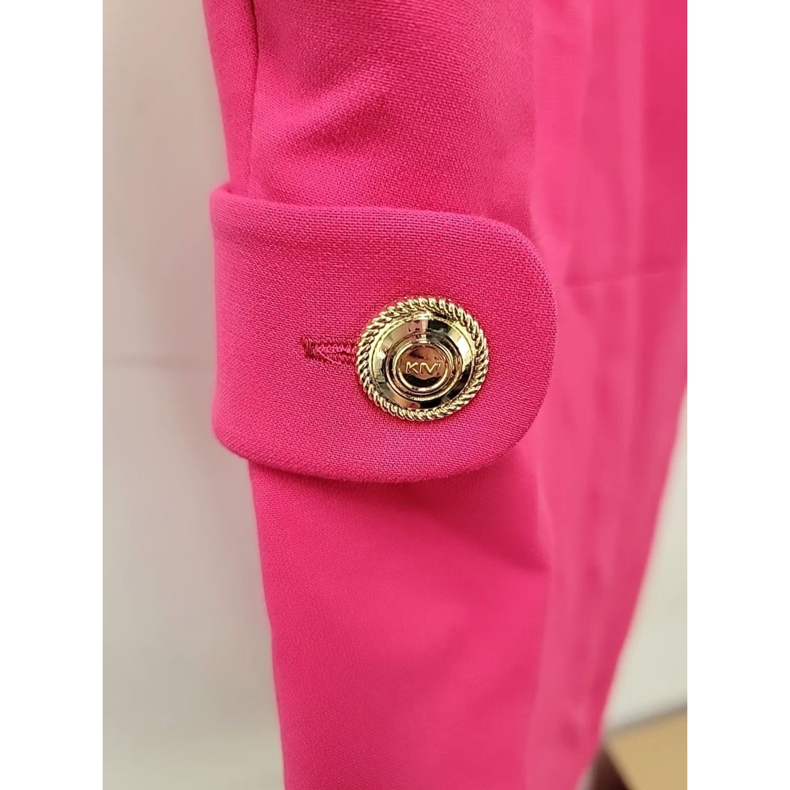 Karen Millen Karen Millen Women Dress Pink Casual Short Sleeve Round Neck 12 Regular Fit & Flare Modern Size XL / US 12-14 / IT 48-50 - 5 Thumbnail