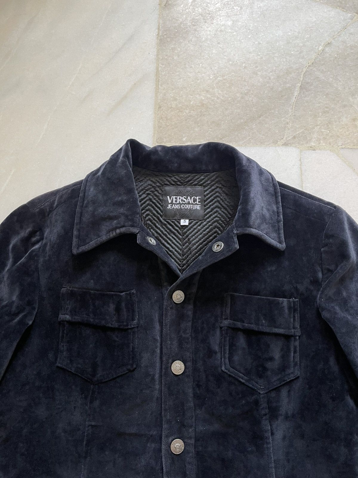 Versace Jeans Couture 90s Versace Jeans Couture Velvet Jacket Size US S / EU 44-46 / 1 - 10 Thumbnail