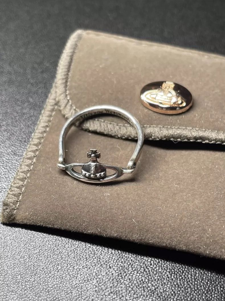 Vivienne Westwood Vivienne Westwood size S Mini Saturn Ring Silver Size S Size ONE SIZE - 2 Thumbnail