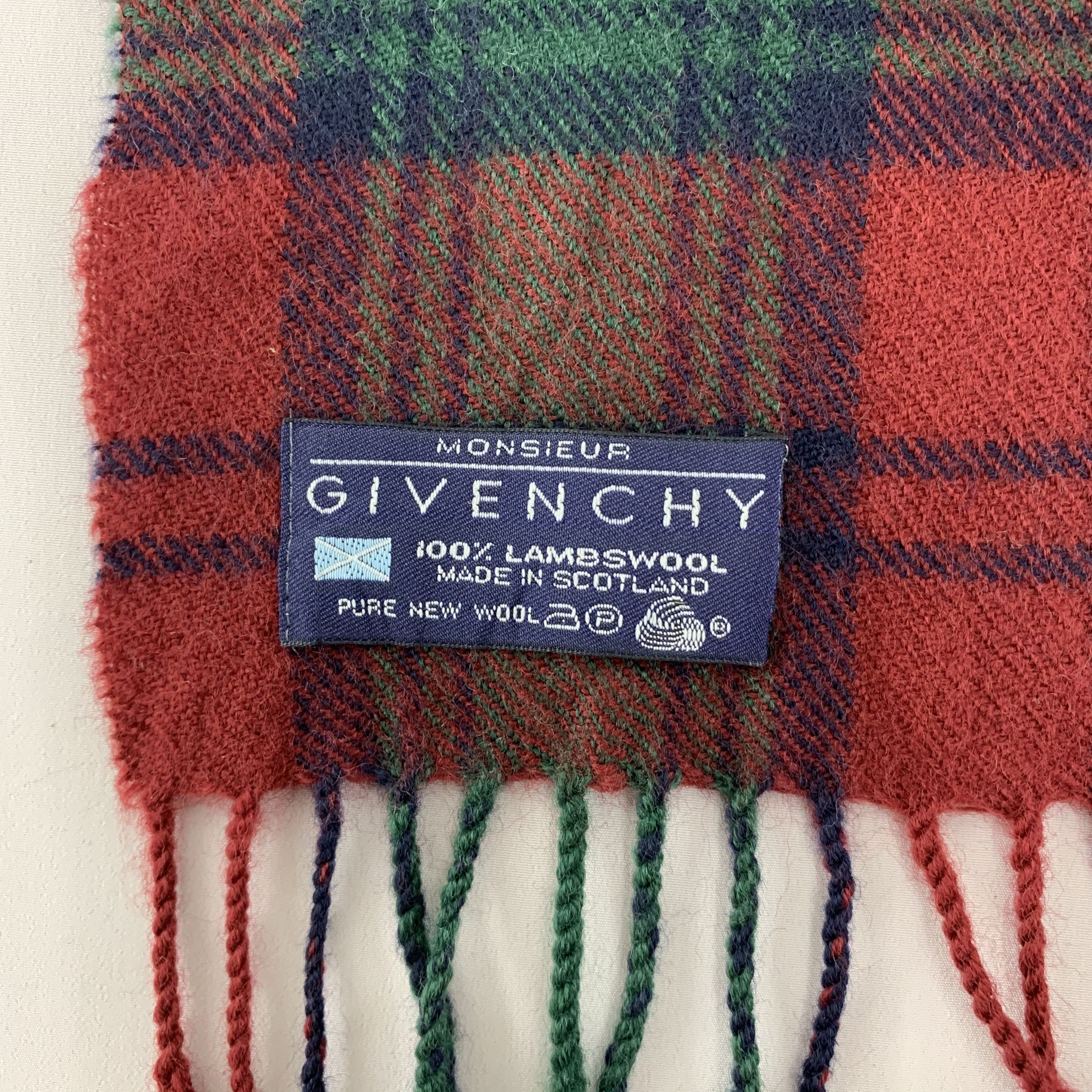 Vintage Givenchy Scarf Wool Muffler Neck Wrap BL4060 Size ONE SIZE - 4 Thumbnail