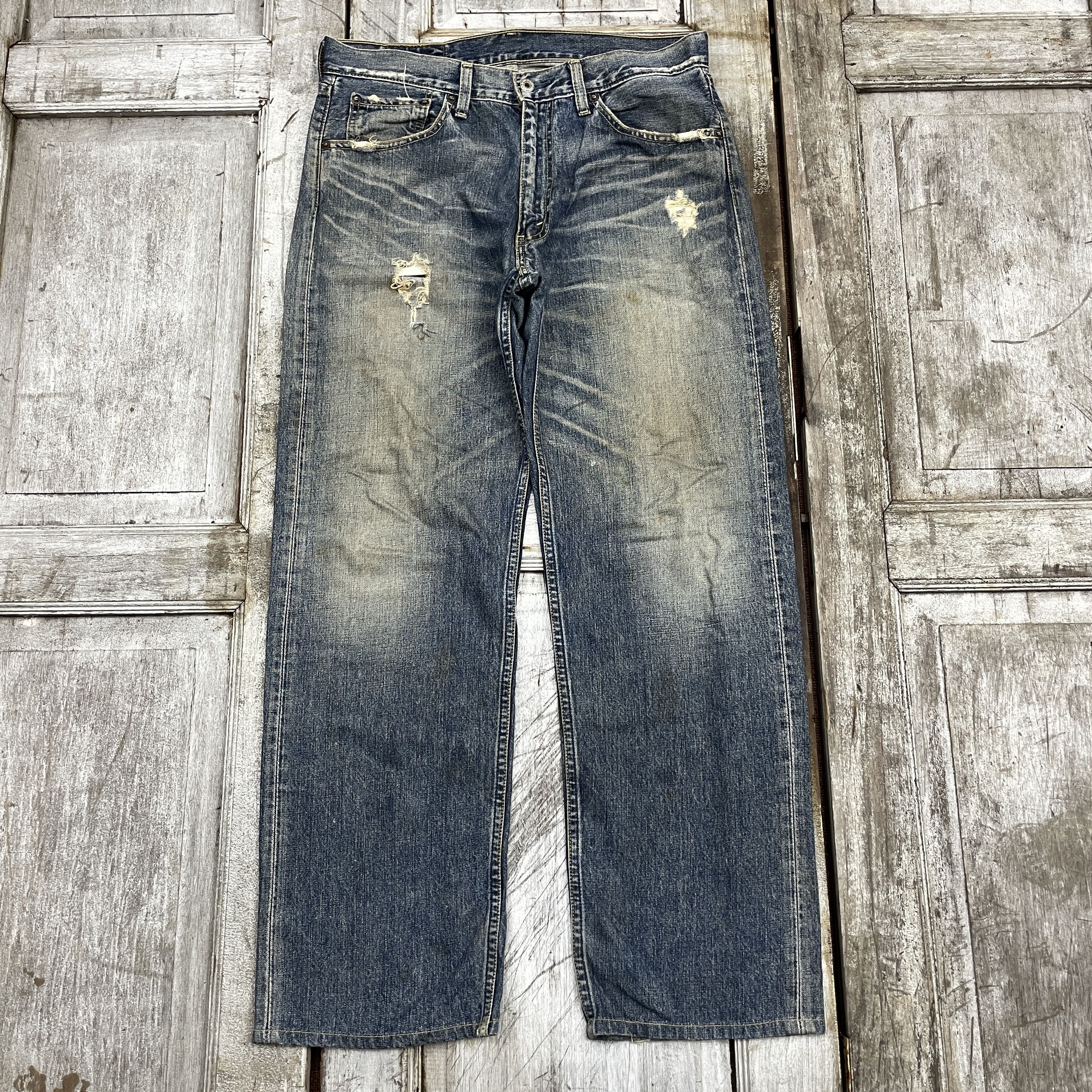 Levi's × Vintage Vintage Levi's 503 Faded Distressed Jeans-WC314 Size US 34 / EU 50 - 1 Thumbnail