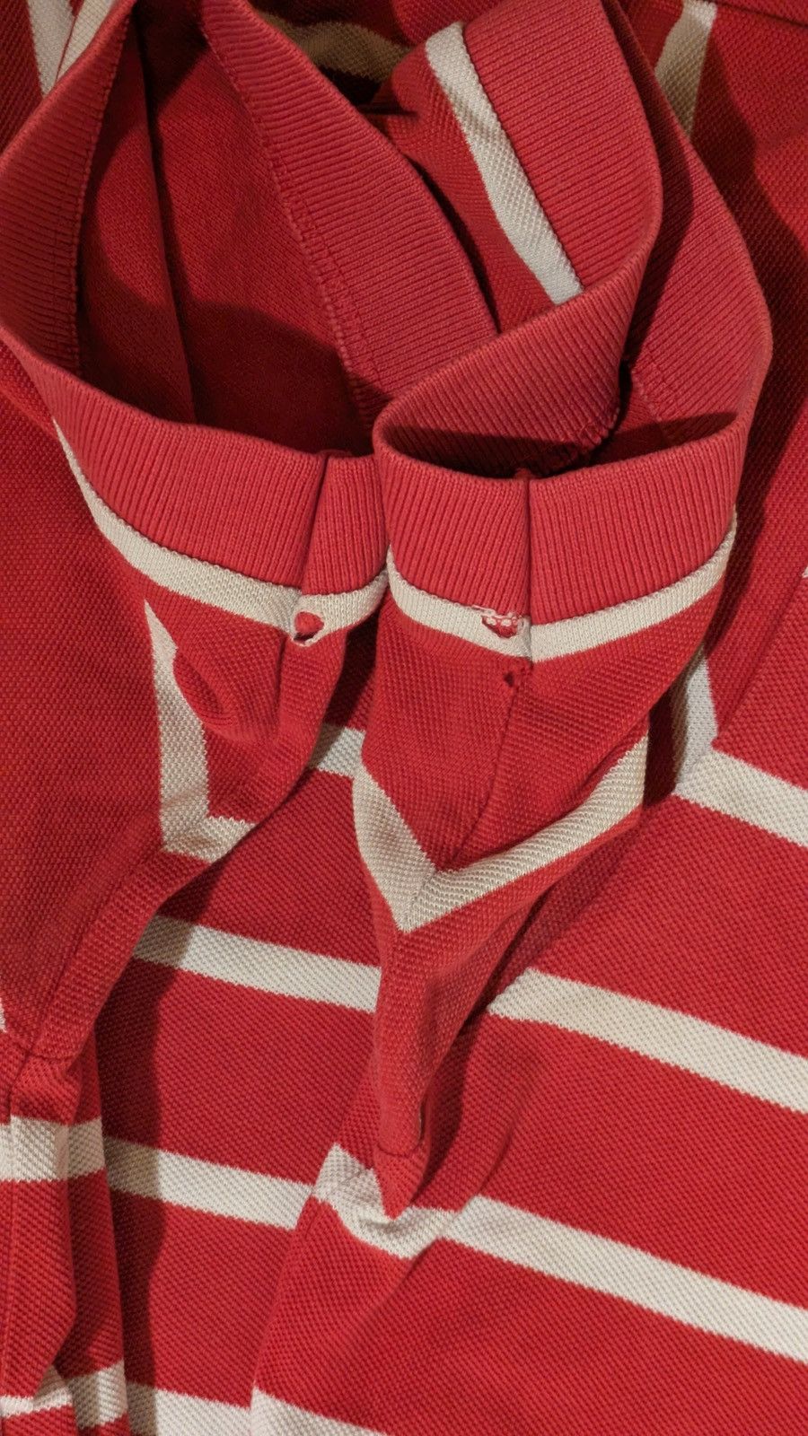 Polo Ralph Lauren 👕 Polo Ralph Lauren Striped Polo Shirt – Red/White (Size L) Size US L / EU 52-54 / 3 - 7 Thumbnail