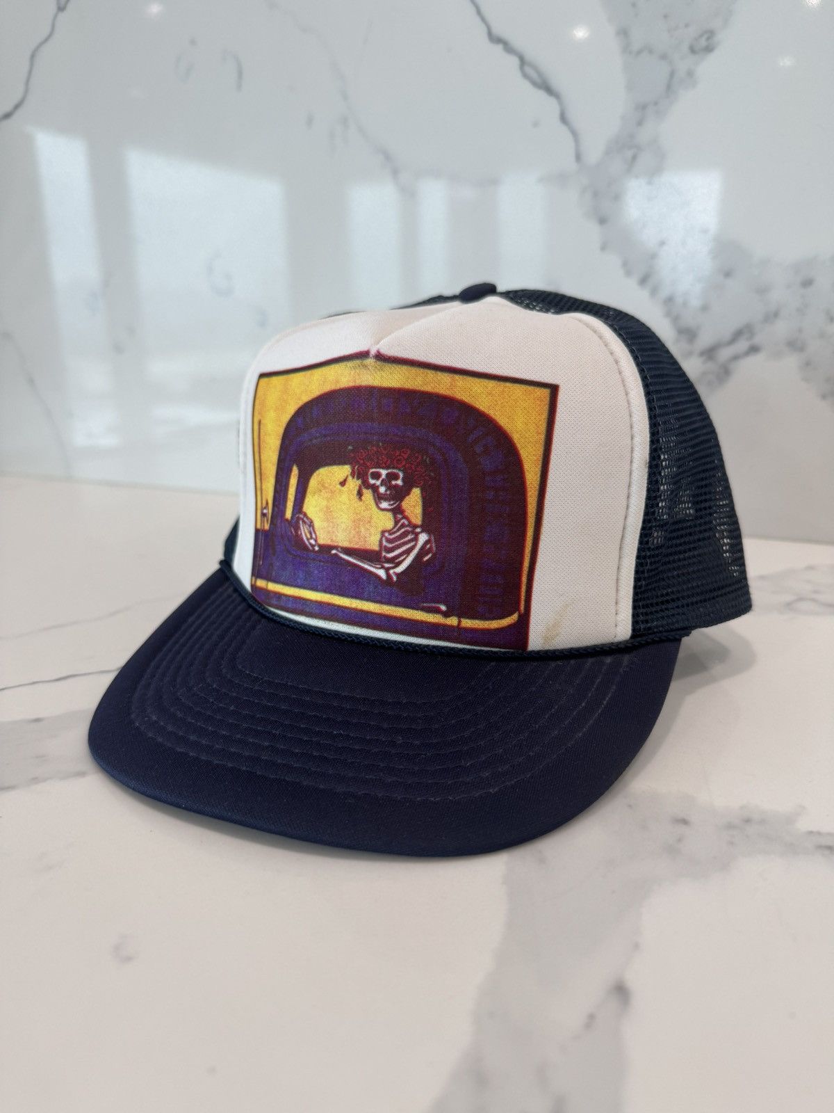 Grateful Dead Vintage 80’s Grateful Dead Trucker Snapback Hat Size ONE SIZE - 3 Thumbnail