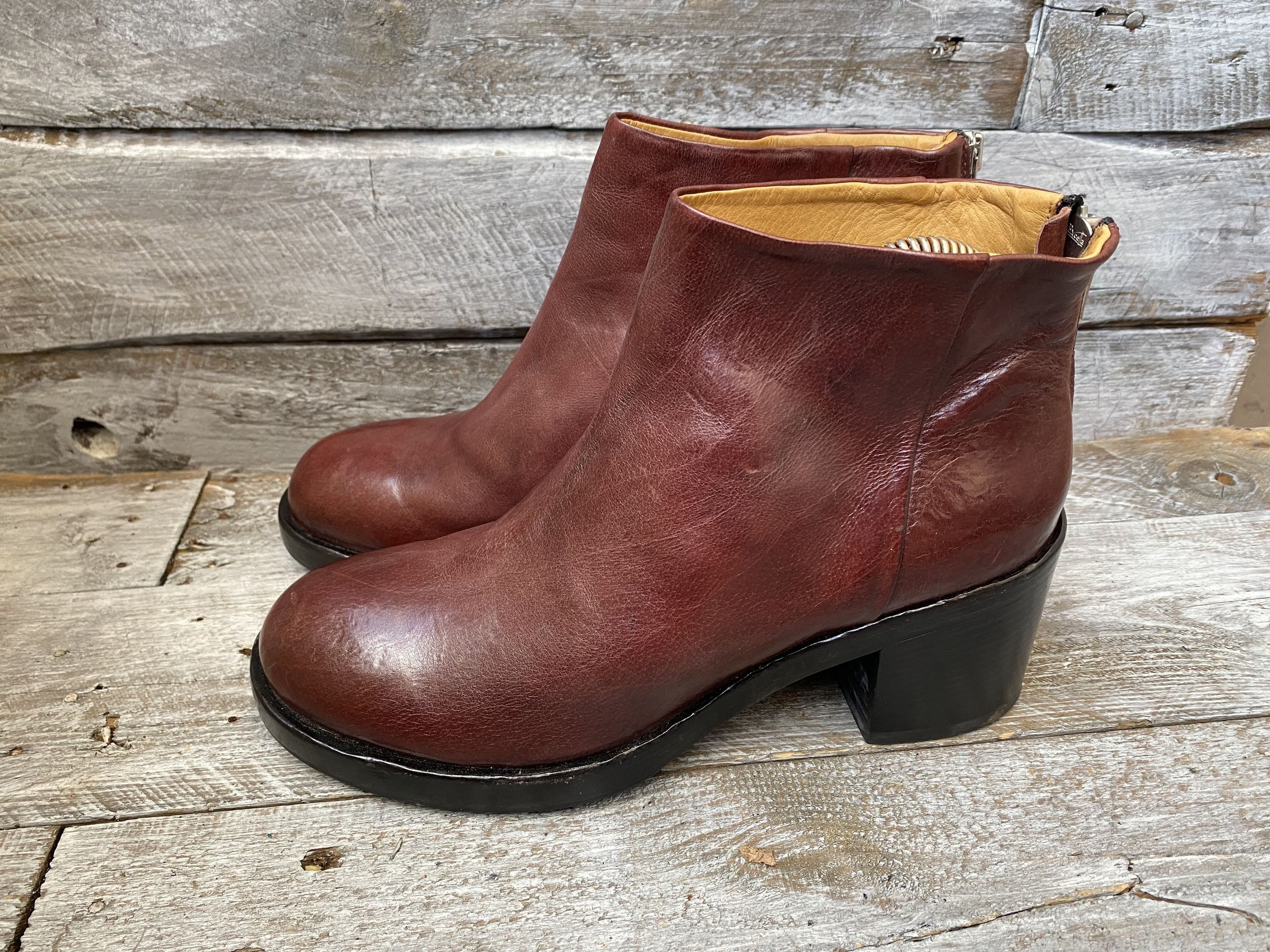 Guidi × Officine Creative Officine CreativeX guidi burgundy leather boots sz 39 Size US 8.5 / IT 38.5 - 3 Thumbnail