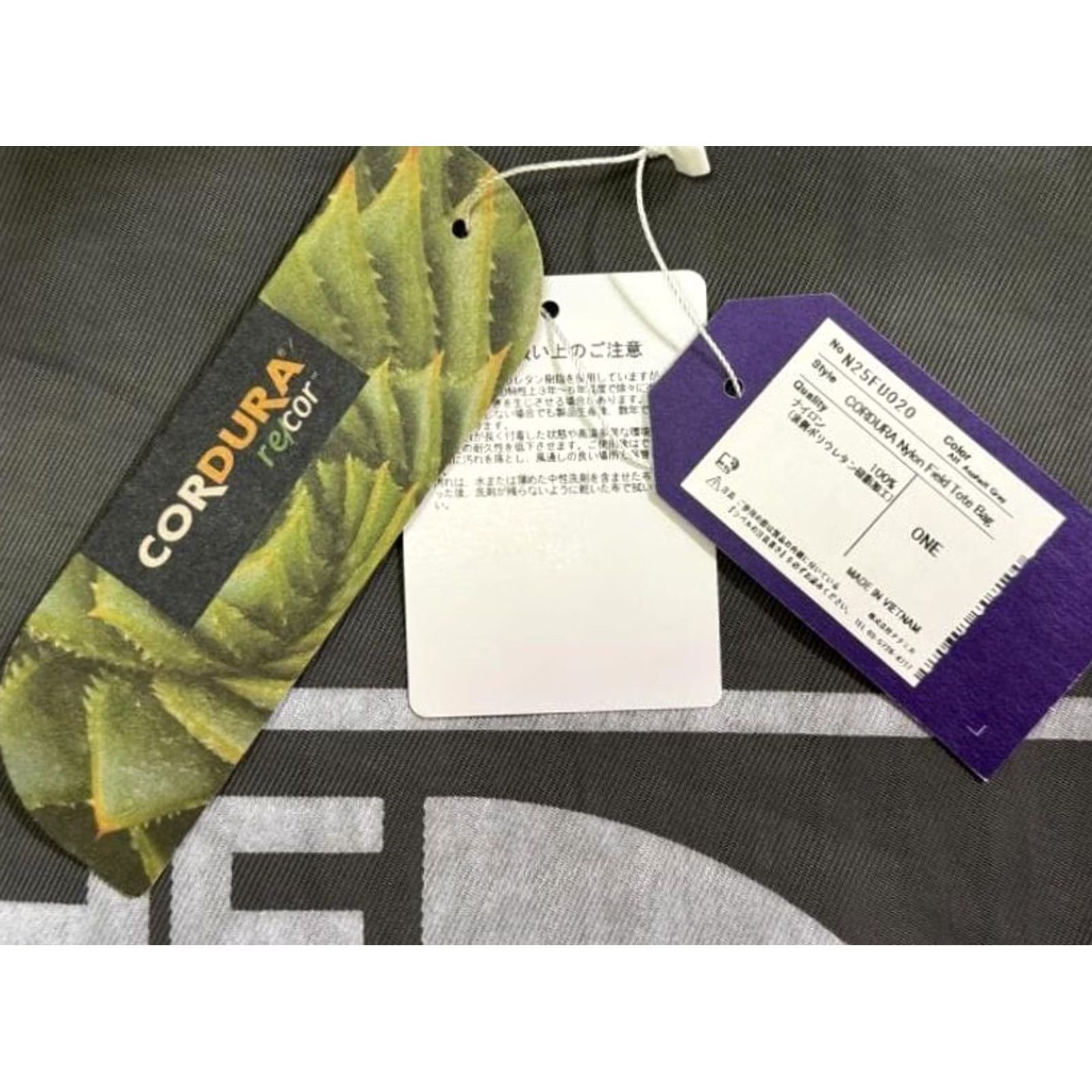 The North Face Purple Label THE NORTH FACE PURPLE LABEL CORDURA Nylon Field Tote Bag Asphalt Gray Medium Casual Travel Unisex Adults Size ONE SIZE - 6 Thumbnail