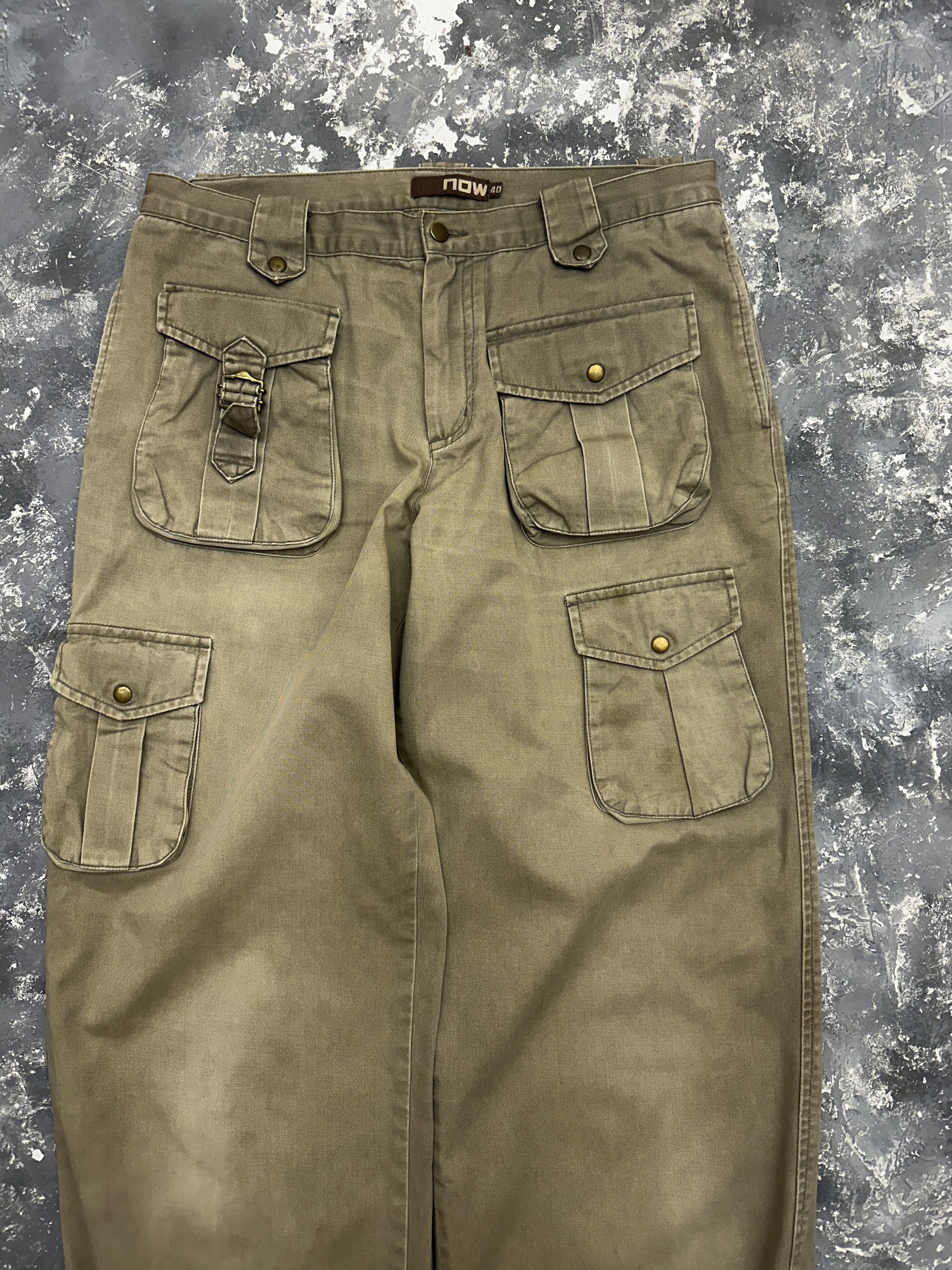 Japanese Brand × Vintage vintage y2k 90s military multi pocket baggy cargo pants Size US 30 / EU 46 - 2 Thumbnail