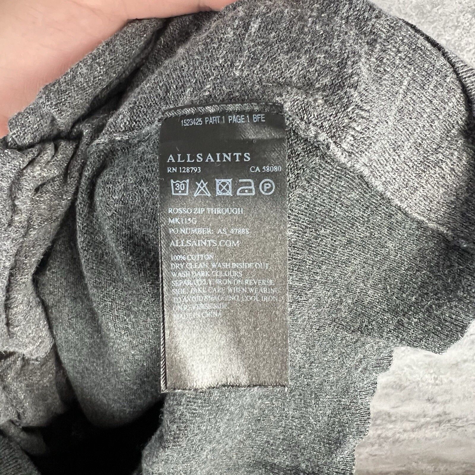 Allsaints Allsaints Bomber Sweatshirt Men's Size S Long Sleeve Size US S / EU 44-46 / 1 - 3 Thumbnail