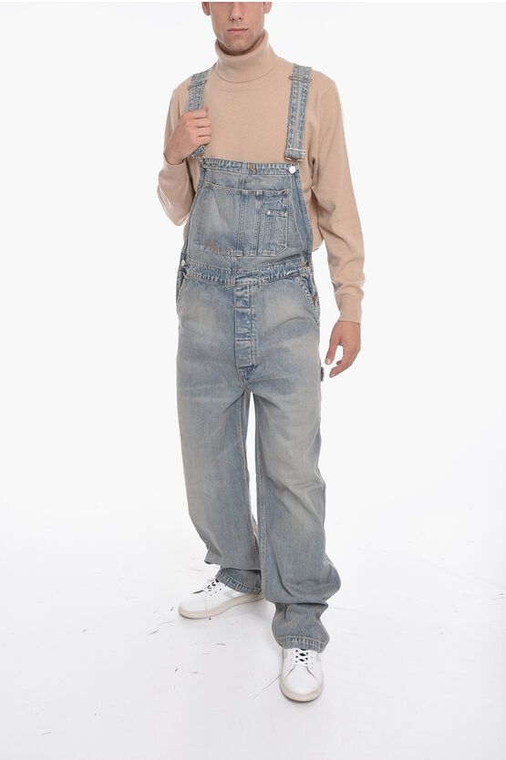 Amiri o1y0525 Denim Overall in Blue Size US 32 / EU 48 - 1 Thumbnail