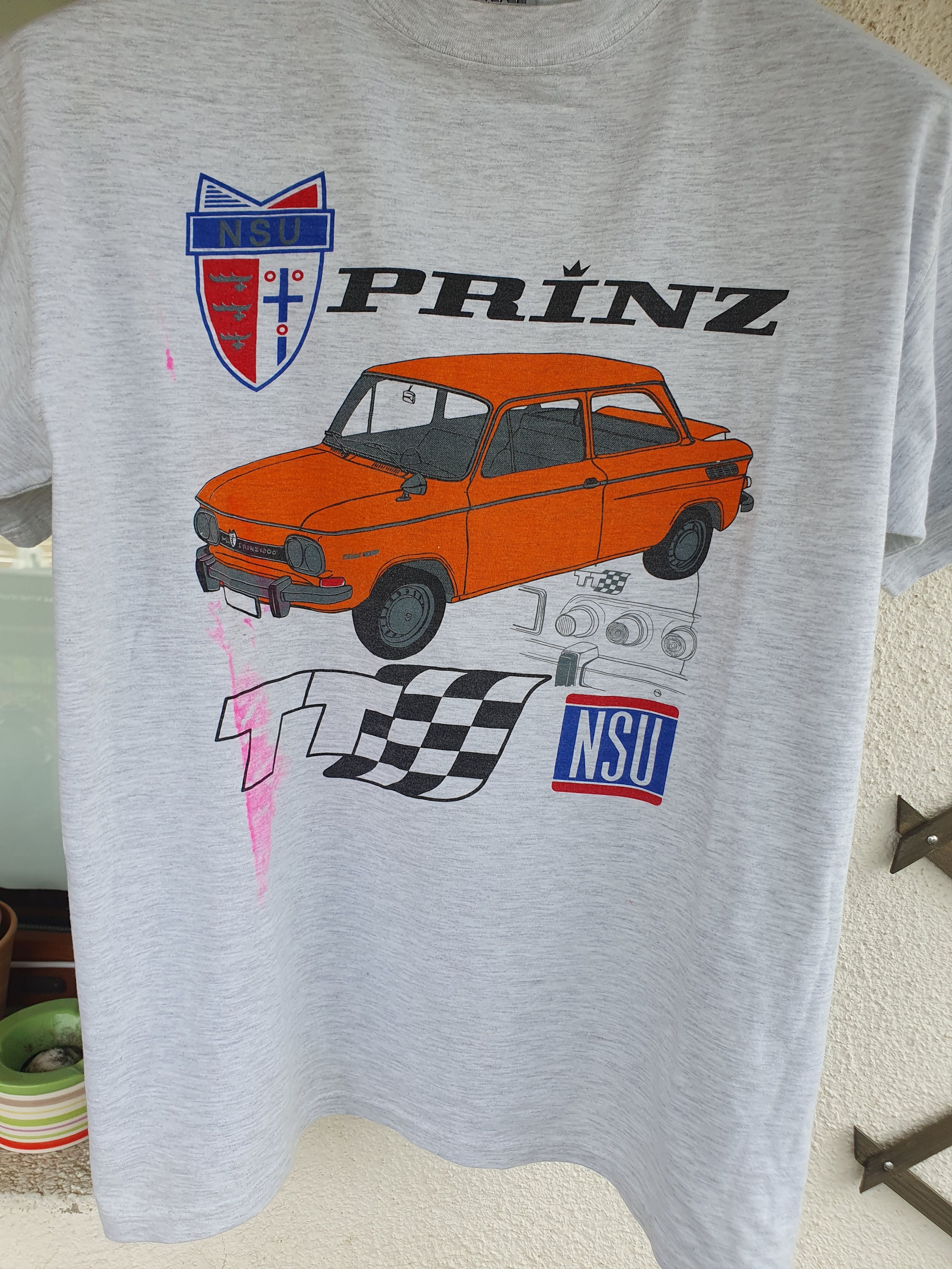 Swagger NSU Prinz 1000 Vintage t-shirt Classic Car sz M Size US M / EU 48-50 / 2 - 2 Thumbnail