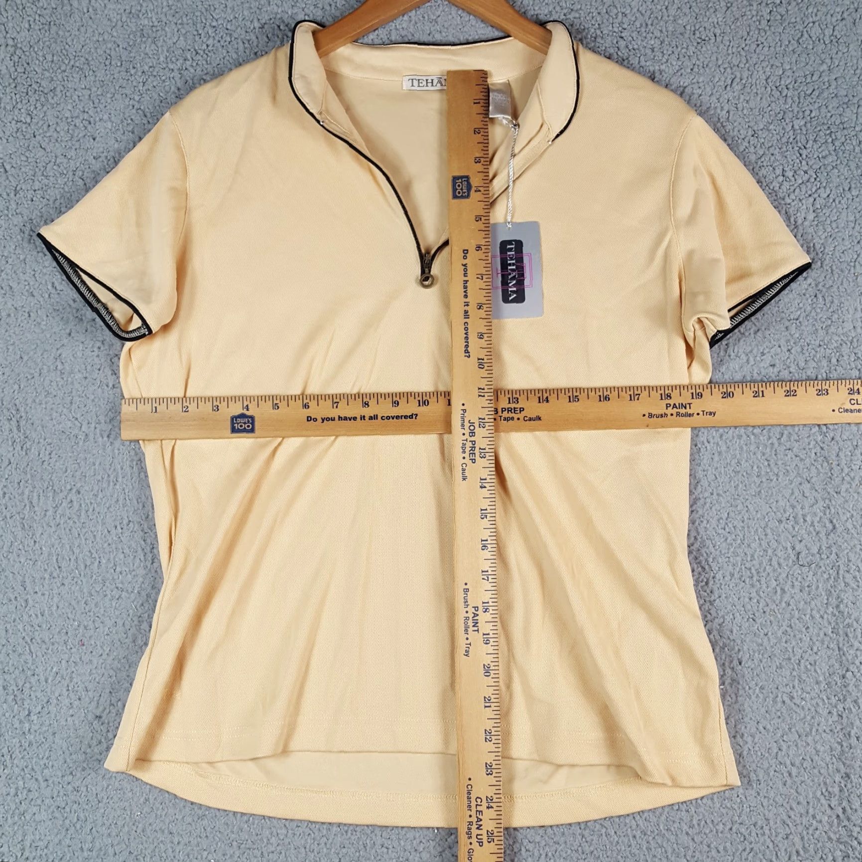 Vintage VINTAGE Tehama Lightweight Breathable 1/4 Zip Womens Size L Outdoor Hiking T Shirt Top Athletic Yellow Size L / US 10 / IT 46 - 6 Thumbnail