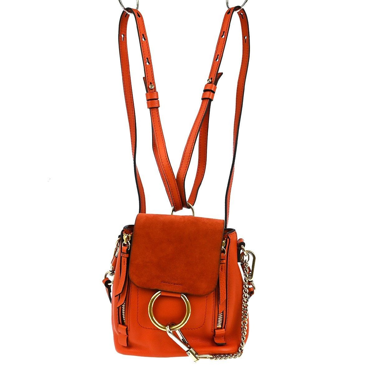 Chloe Chloe Faye Backpack Suede with Applique Size ONE SIZE - 1 Thumbnail