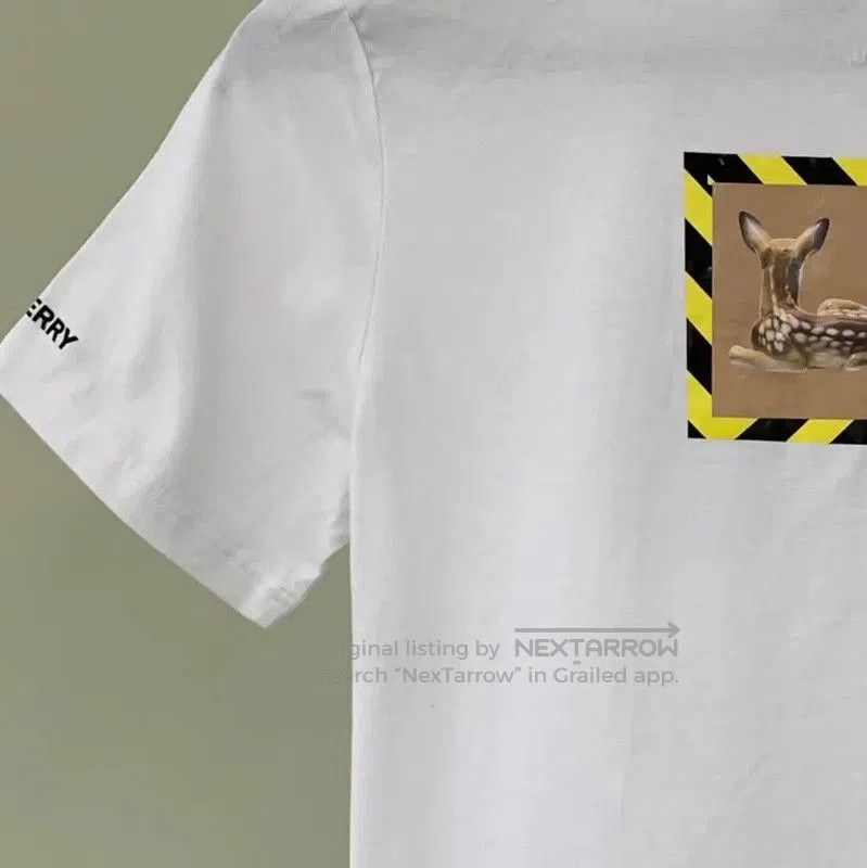 Burberry Burberry White Cotton Men's T. Size US M / EU 48-50 / 2 - 3 Thumbnail