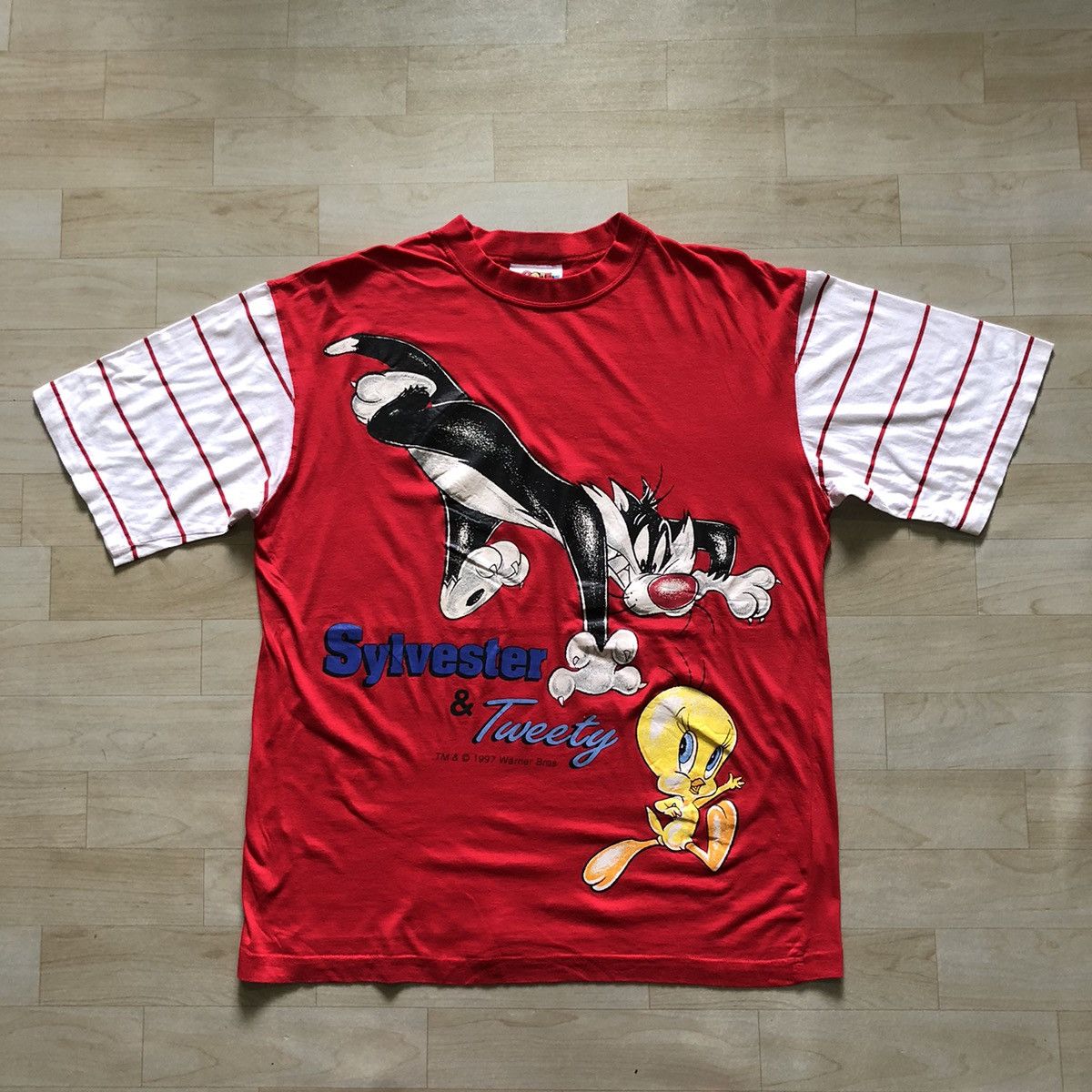 Cartoon Network × Vintage × Warner Bros Vintage 90s Sylvester & Tweety Looney Tunes Warner Bros Size US L / EU 52-54 / 3 - 1 Thumbnail