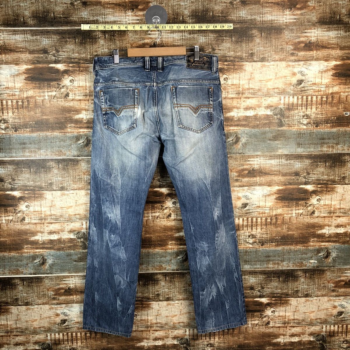 Diesel DL Diesel Industries Blue Distressed Denim Pants #C157 Size US 31 - 16 Thumbnail