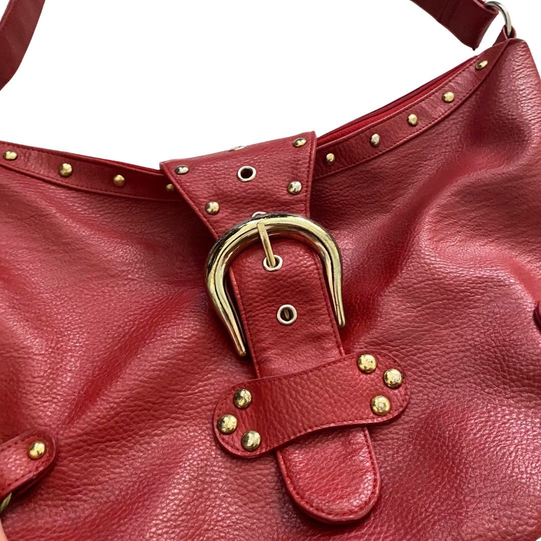 Japanese Brand × Vintage Vintage Leather Red Crossbody/Shoulder Bag (Huge Capacity) Size ONE SIZE - 2 Thumbnail