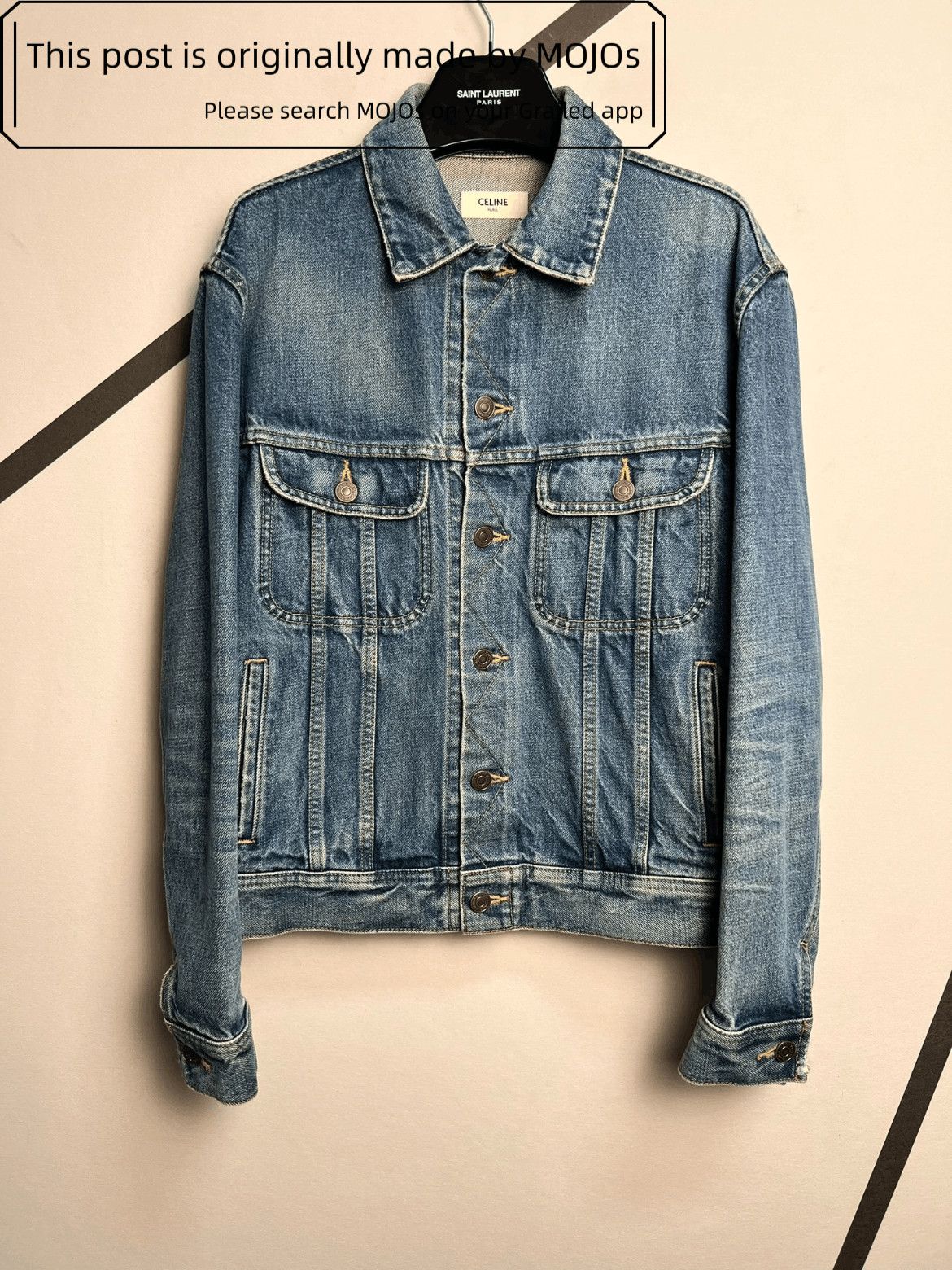 Celine 20SS No Irony Here Denim Jacket Mojos2339