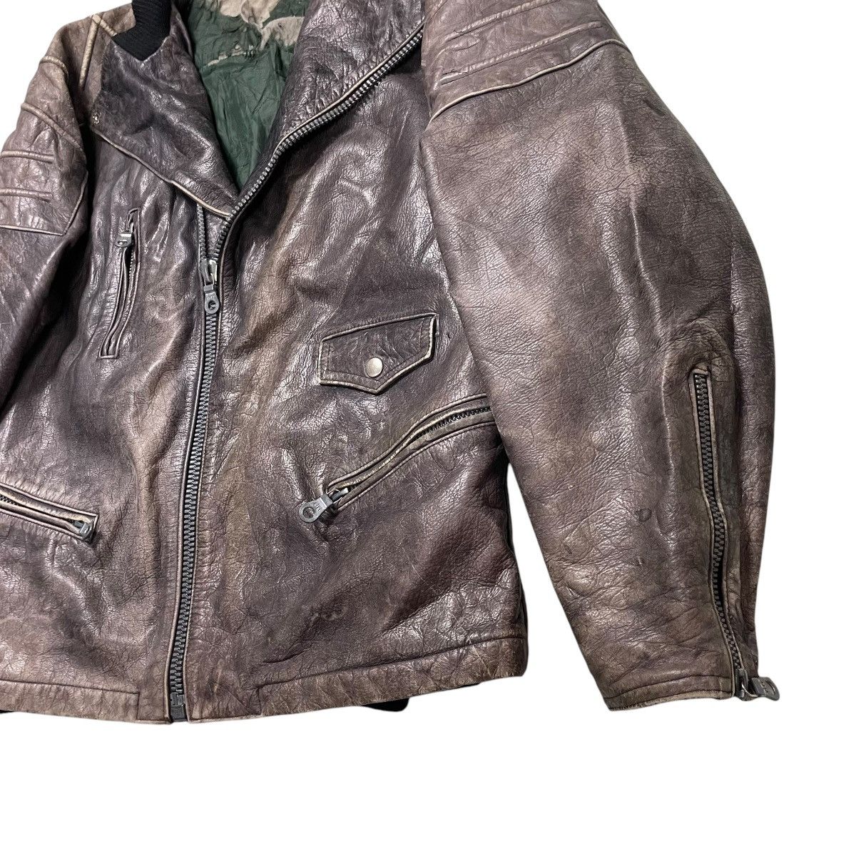 Marithe + Francois Girbaud 💥80s MARITHE FRANCOIS GIRBAUD BIKER BOMBER JACKET Size US M / EU 48-50 / 2 - 7 Thumbnail