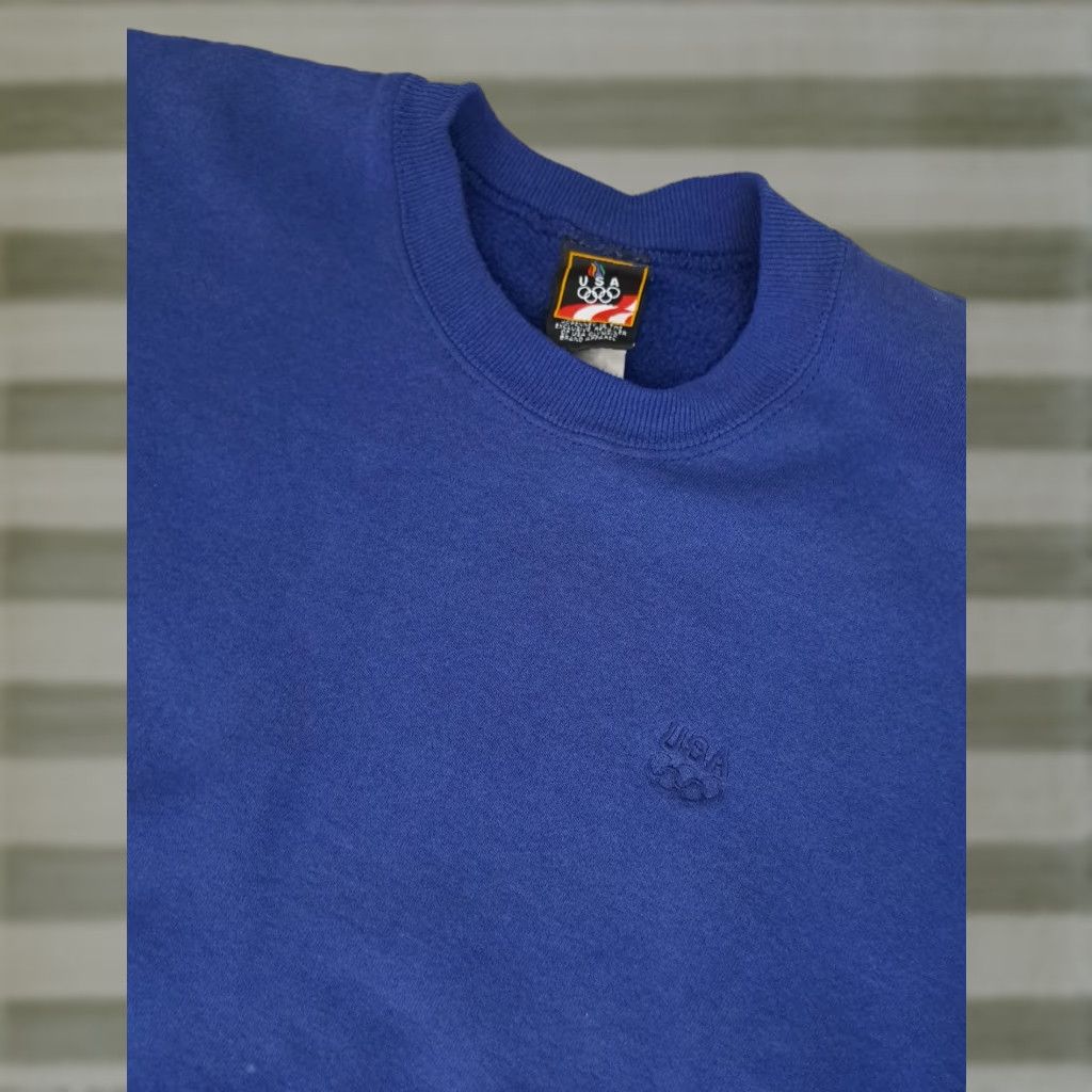 X-LARGE VINTAGE Olympics USA Made Dark Blue Embroidered Sweatshirt X-Large JC Penney Unisex Adults Sweatshirt 90s Embroidered USA Size US XL / EU 56 / 4 - 1 Thumbnail