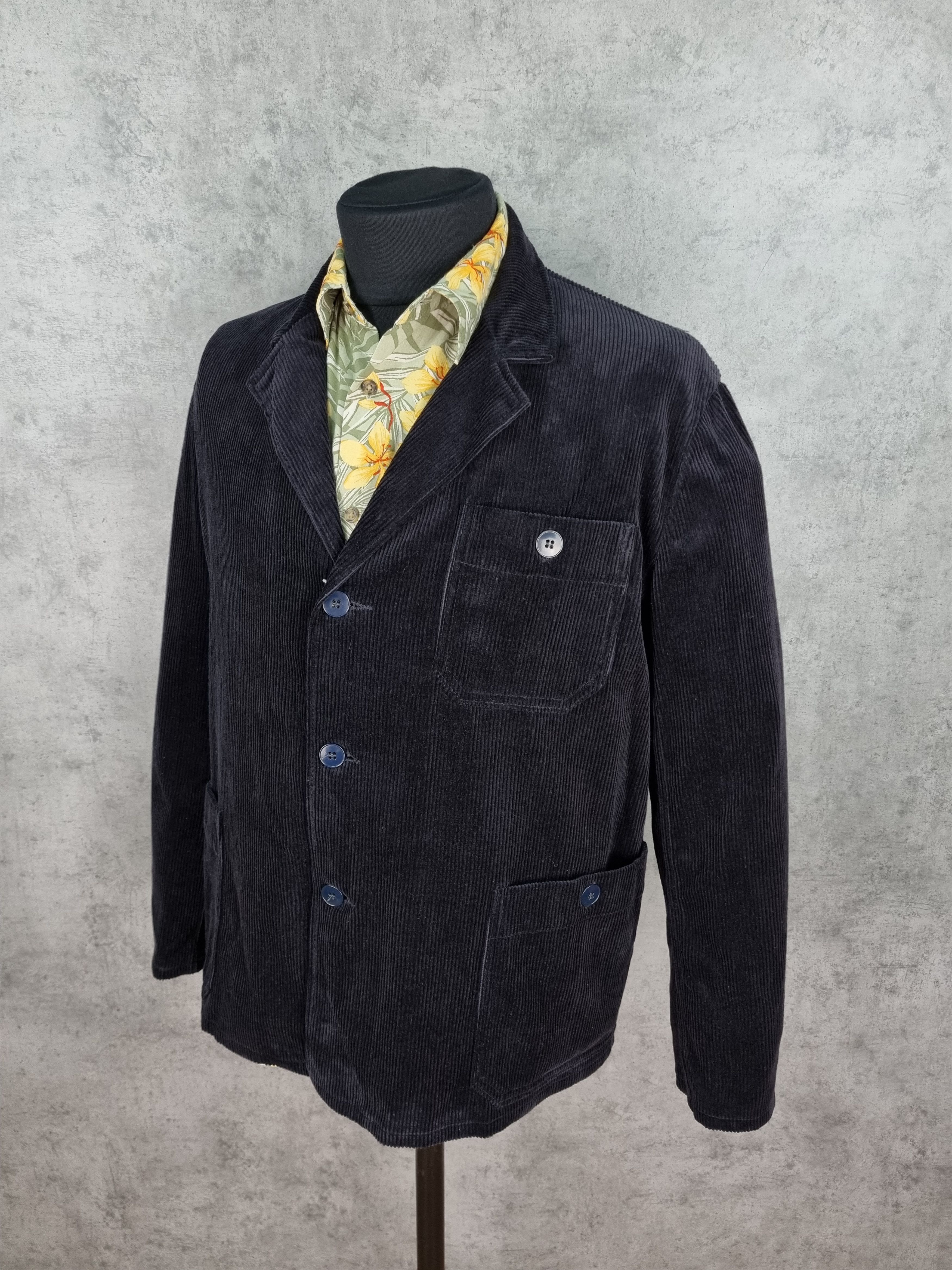 Le Laboureur × Vetra 90s New VEB Oberbekleidung Berlin Corduroy Blazer Jacket Size US L / EU 52-54 / 3 - 2 Thumbnail