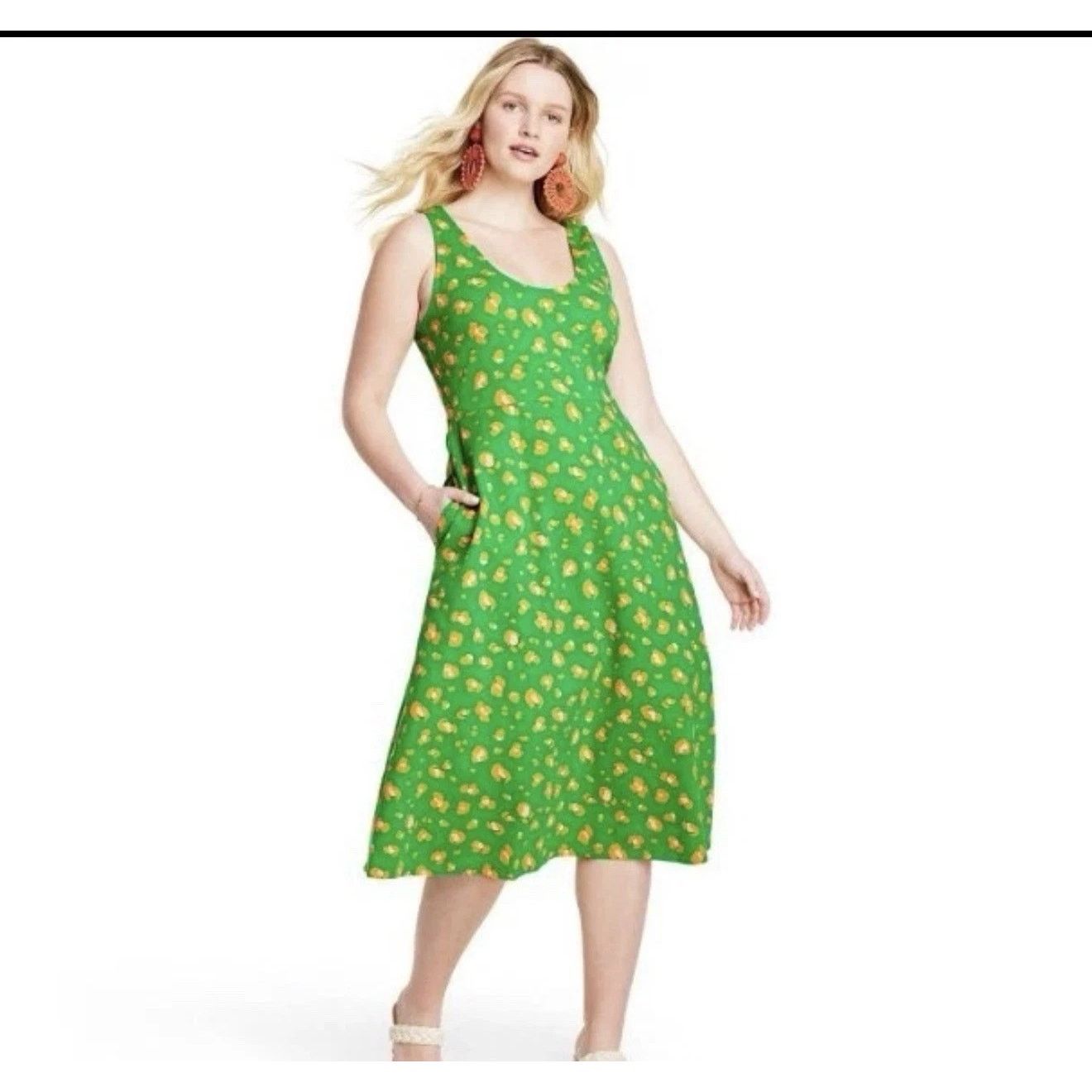 Other Target | Green & Orange Cheetah Sundress | Small Size S / US 4 / IT 40 - 2 Thumbnail
