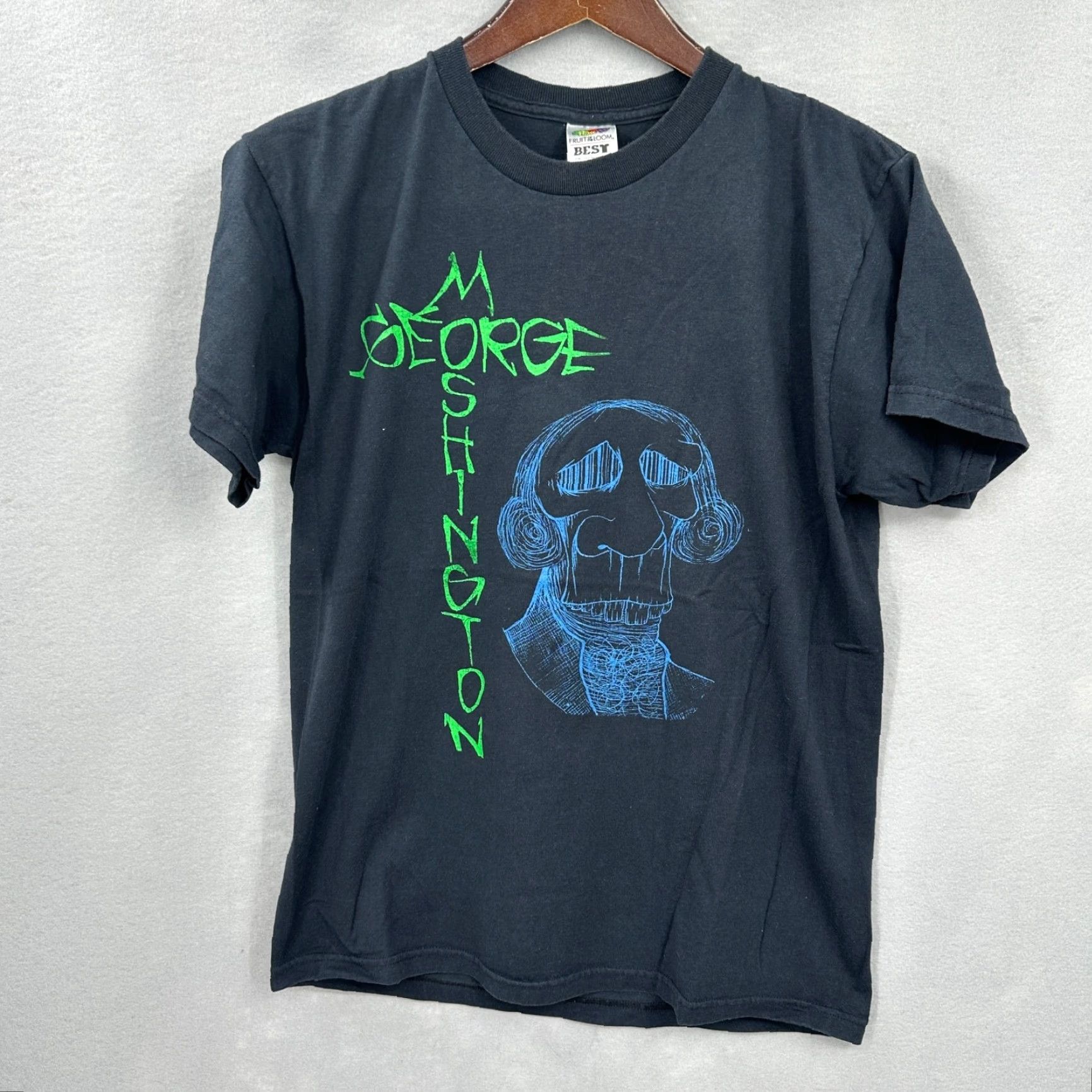 Fruit Of The Loom VINTAGE George Moshington Shirt Band Tee Mens Medium Punk Grunge 90s Phoenix Size US M / EU 48-50 / 2 - 5 Thumbnail