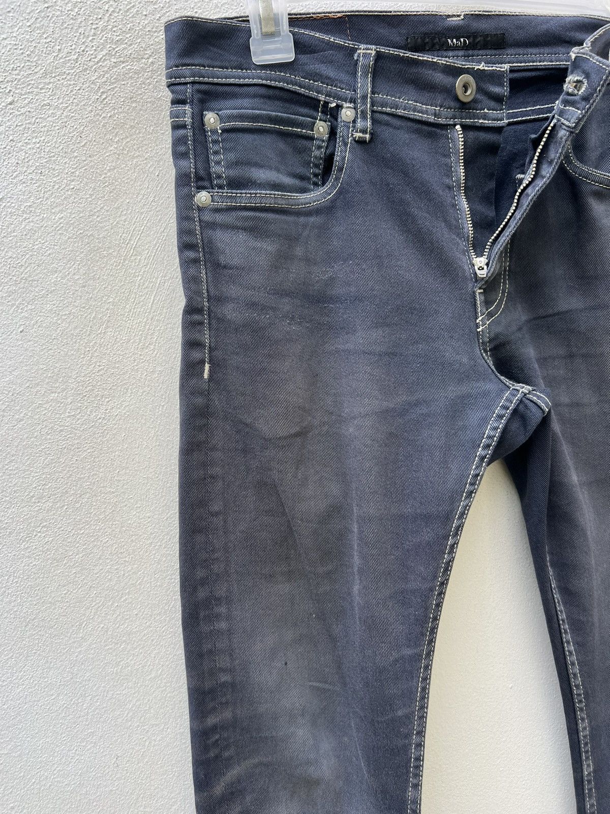 Vintage Moonage Devilment MAD Japan Dirty Mud Denim Stretch Jeans Size US 29 - 8 Thumbnail
