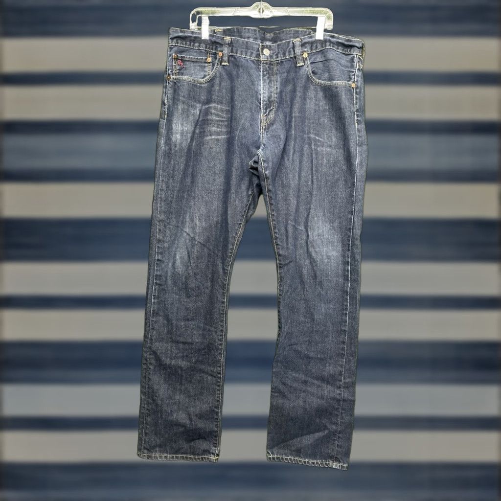 Polo Ralph Lauren Polo Ralph Lauren Jeans Slim Straight 38x32 Men Denim Dark Wash 5-Pocket Logo Vintage 90s Mens Blue Size US M / EU 48-50 / 2 - 1 Thumbnail