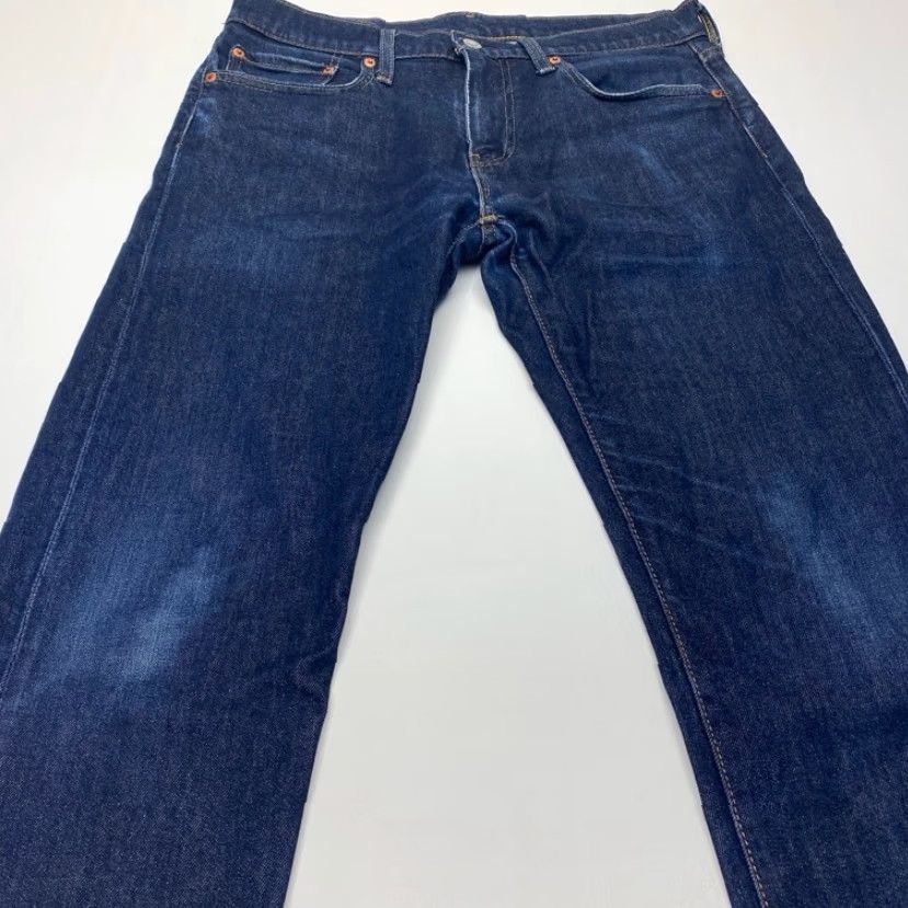 Levi's Levi's Premium 505 Jeans Mens 31x30 Blue Denim Straight Leg Stretch Big E Tab Size US 31 - 5 Thumbnail
