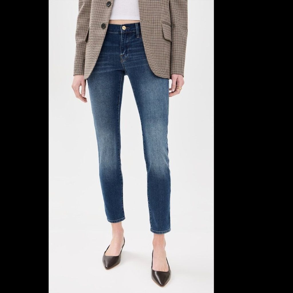 Other FRAME DENIM 'Le Garçon' Boyfriend Cropped Blue Jeans Size 26 Size 26" / US 2 / IT 38 - 3 Thumbnail