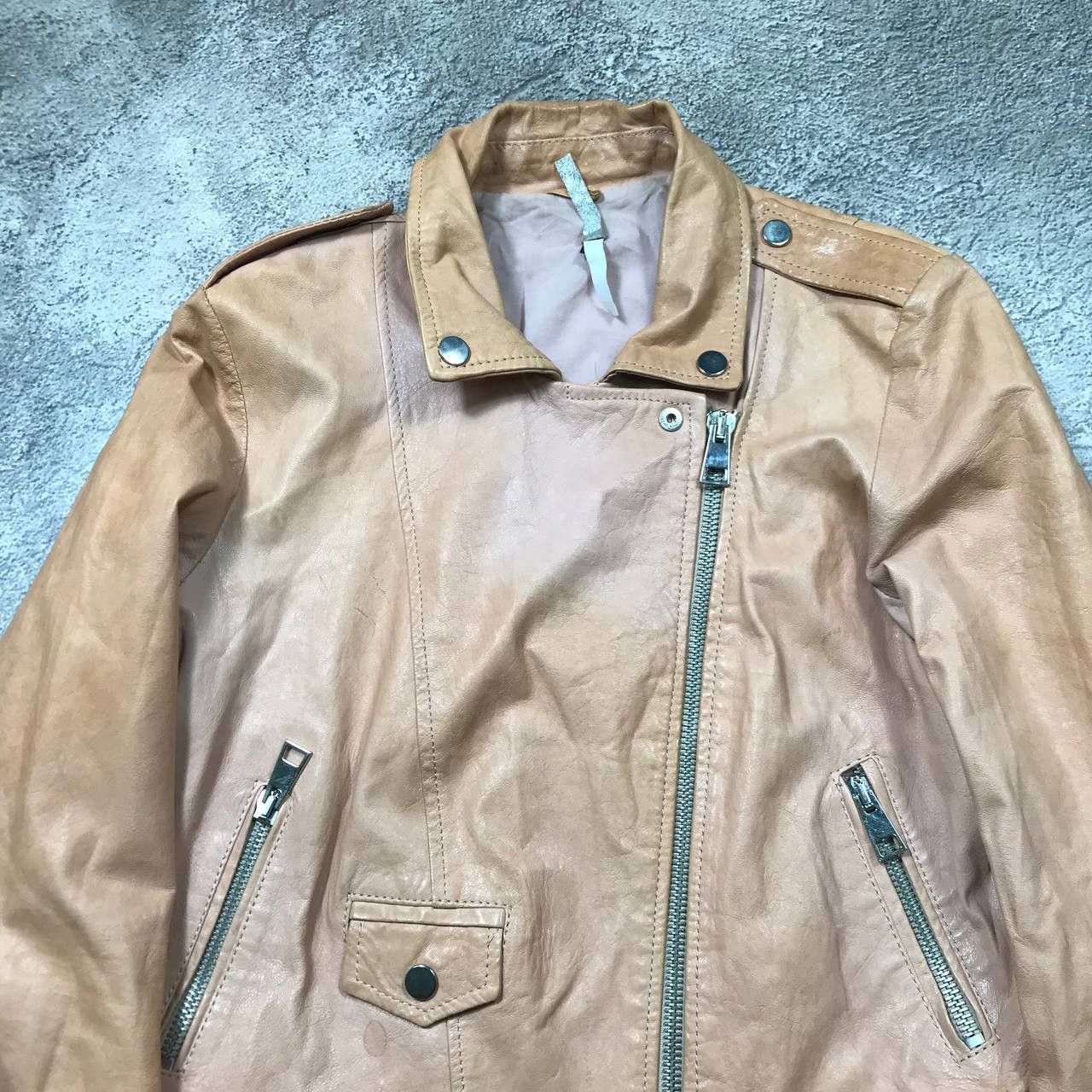 Japanese Brand VINTAGE Y2K LEATHER JACKET JAPAN CASUAL STREETWEAR 90s Size M / US 6-8 / IT 42-44 - 3 Thumbnail