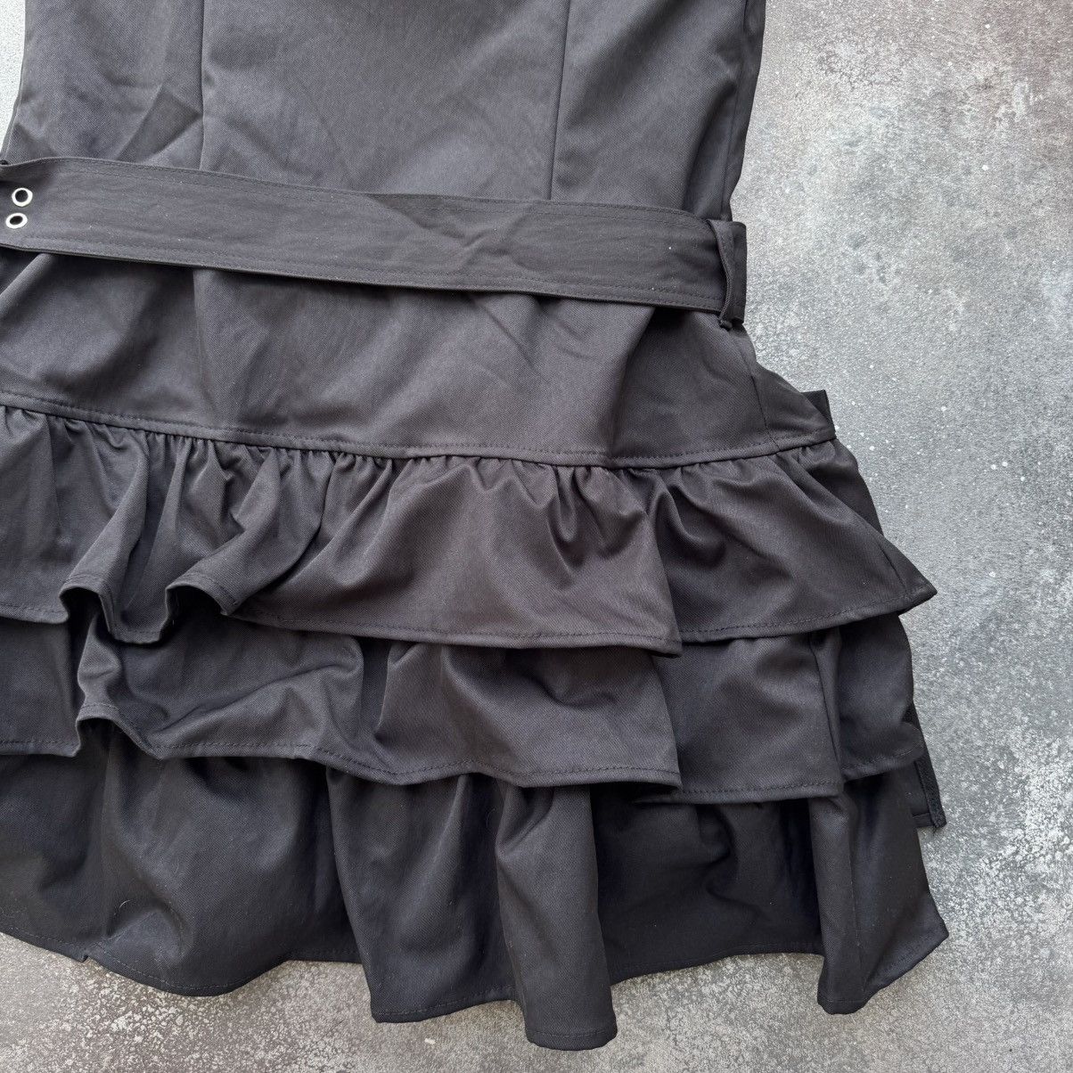 Hysteric Glamour Amazing Y2K Sexy Gothic Pleated Belted Dress (Tripp Vibe) Size M / US 6-8 / IT 42-44 - 14 Thumbnail