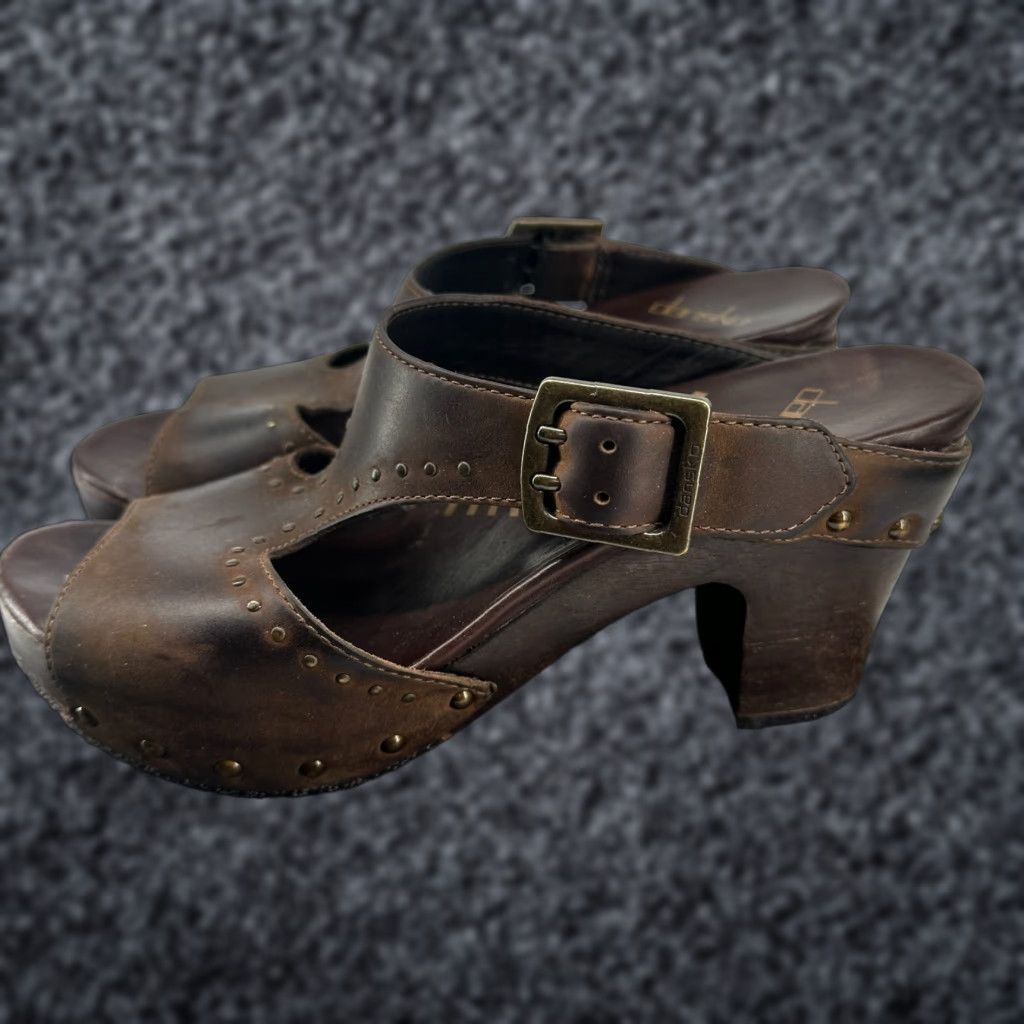 Dansko Dansko Sandal Womens 39 Leather Brown Slip On Casual Comfort Classic Ripley Crazy Horse Slide Shoes Size US 7 / IT 37 - 1 Thumbnail