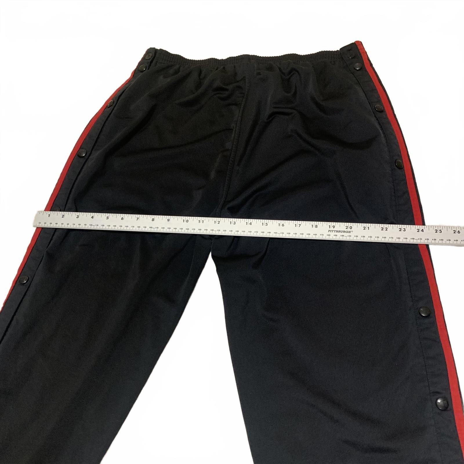 Adidas Vintage 90s Adidas Men's XL Black Athletic Pants Red Stripes Size US 36 / EU 52 - 7 Thumbnail