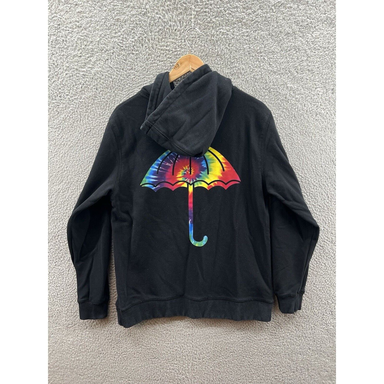 Helas Helas Tie Dye Umbrella Logo Black Pullover Hoodie Size Small Size US S / EU 44-46 / 1 - 2 Thumbnail