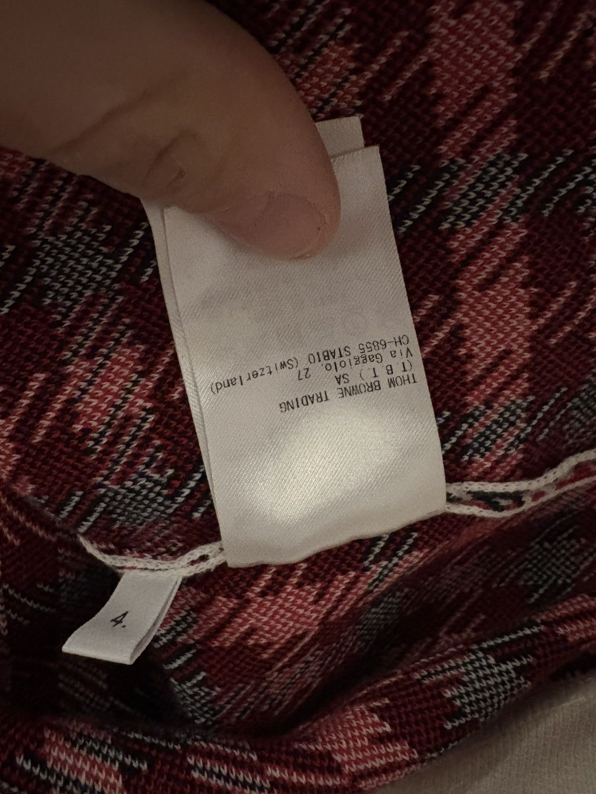 Thom Browne Gunclub Check Jacquard Zip-Up Hoodie Size US L / EU 52-54 / 3 - 8 Thumbnail