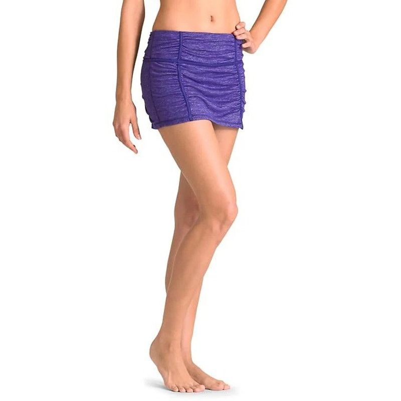 Athleta Athleta Hatha Yoga Skort Black Ruched Skirt Built in Shorts Size 25" / US 0 / IT 36 - 7 Thumbnail