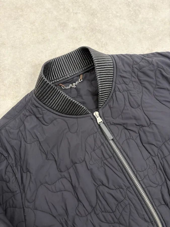 Louis Vuitton Louis Vuitton Black Quilted Nylon Bomber Jacket Size US M / EU 48-50 / 2 - 5 Thumbnail