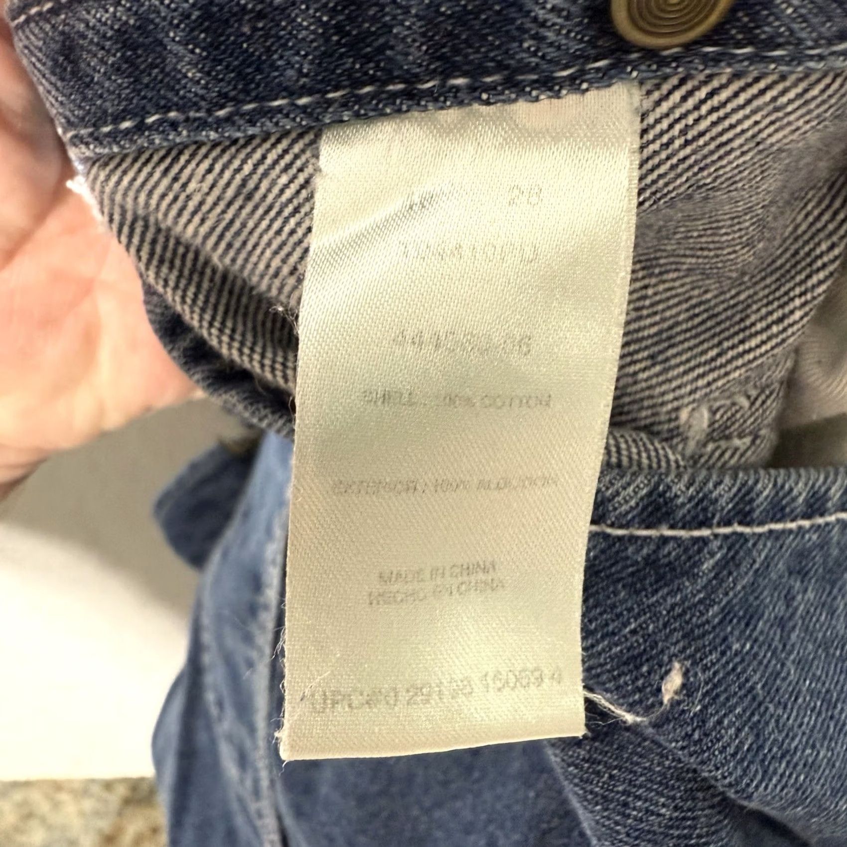 Denime CE Schmidt Bib Overalls Mens 48x28 Blue Denim Jeans 100% Cotton Medium Wash Overalls Buckle Strap Pockets Vintage No Size US 32 / EU 48 - 7 Thumbnail