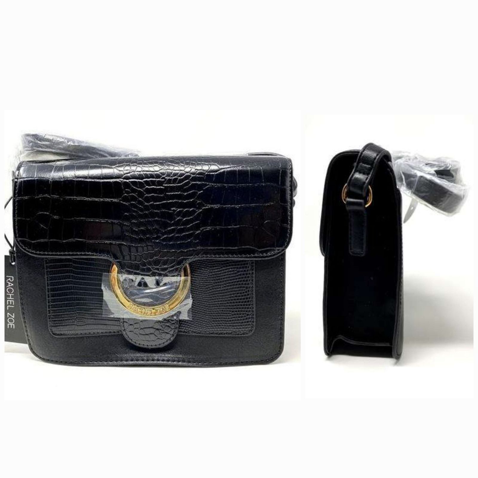 Rachel Zoe NWT Rachel Zoe Irim Vegan Leather Crossbody Bag Black Size ONE SIZE - 1 Thumbnail