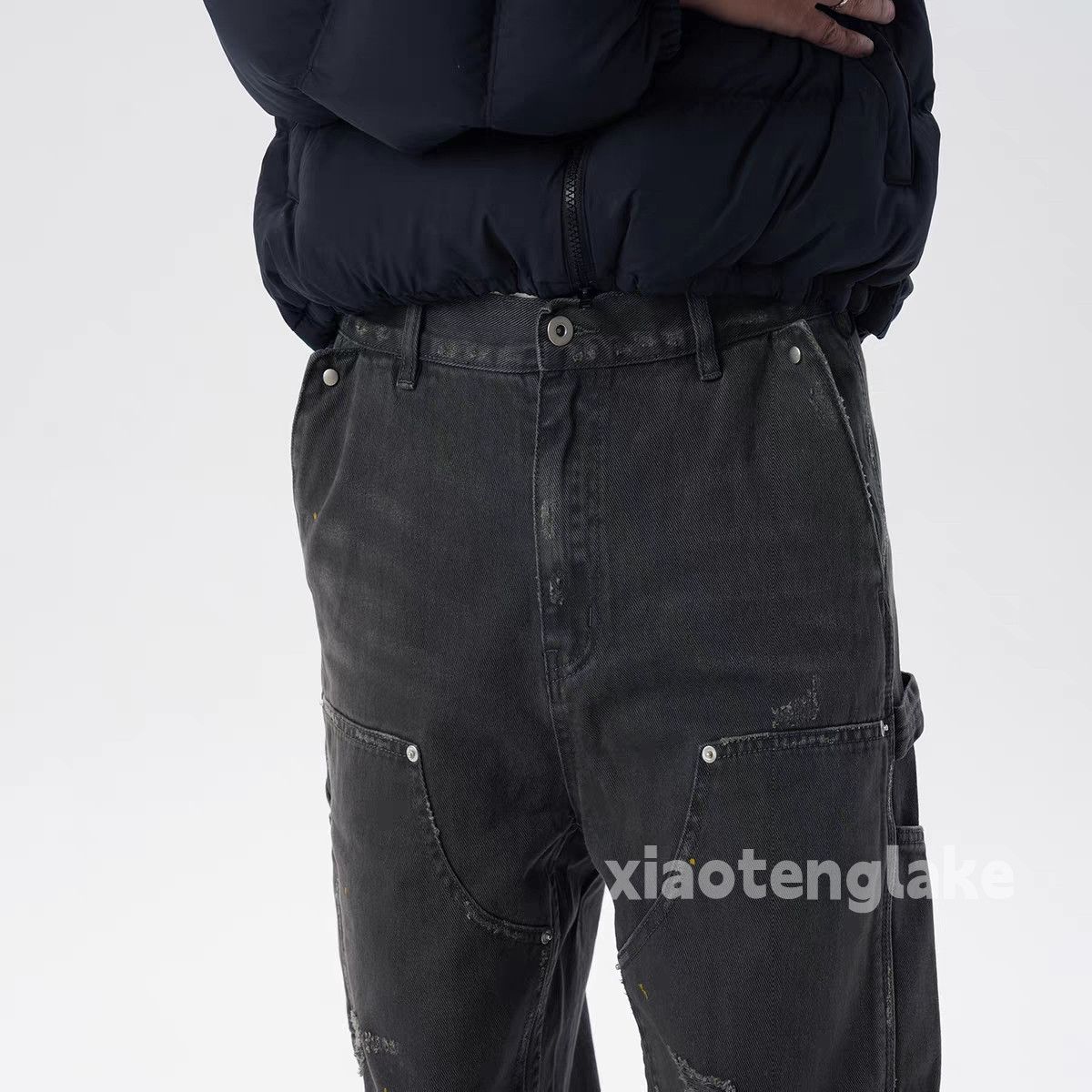 Vintage zx vintage wide Leg Balenciaga kith style carpenter pants Size US 36 / EU 52 - 6 Thumbnail