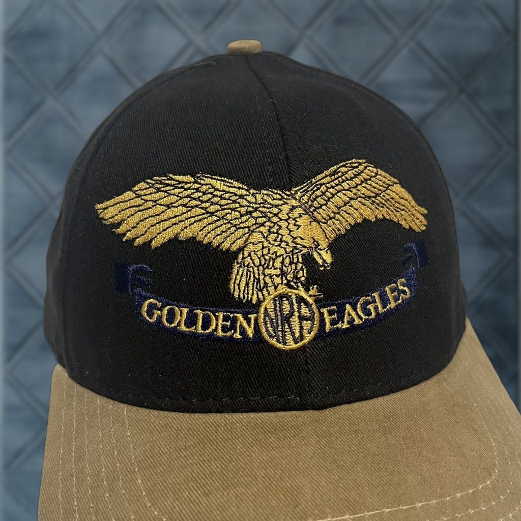 Vintage VINTAGE NRA Hat Cap Snap Back Golden Eagles USA Made Black Cotton Knit Men One Size Adjustable Size ONE SIZE - 1 Thumbnail