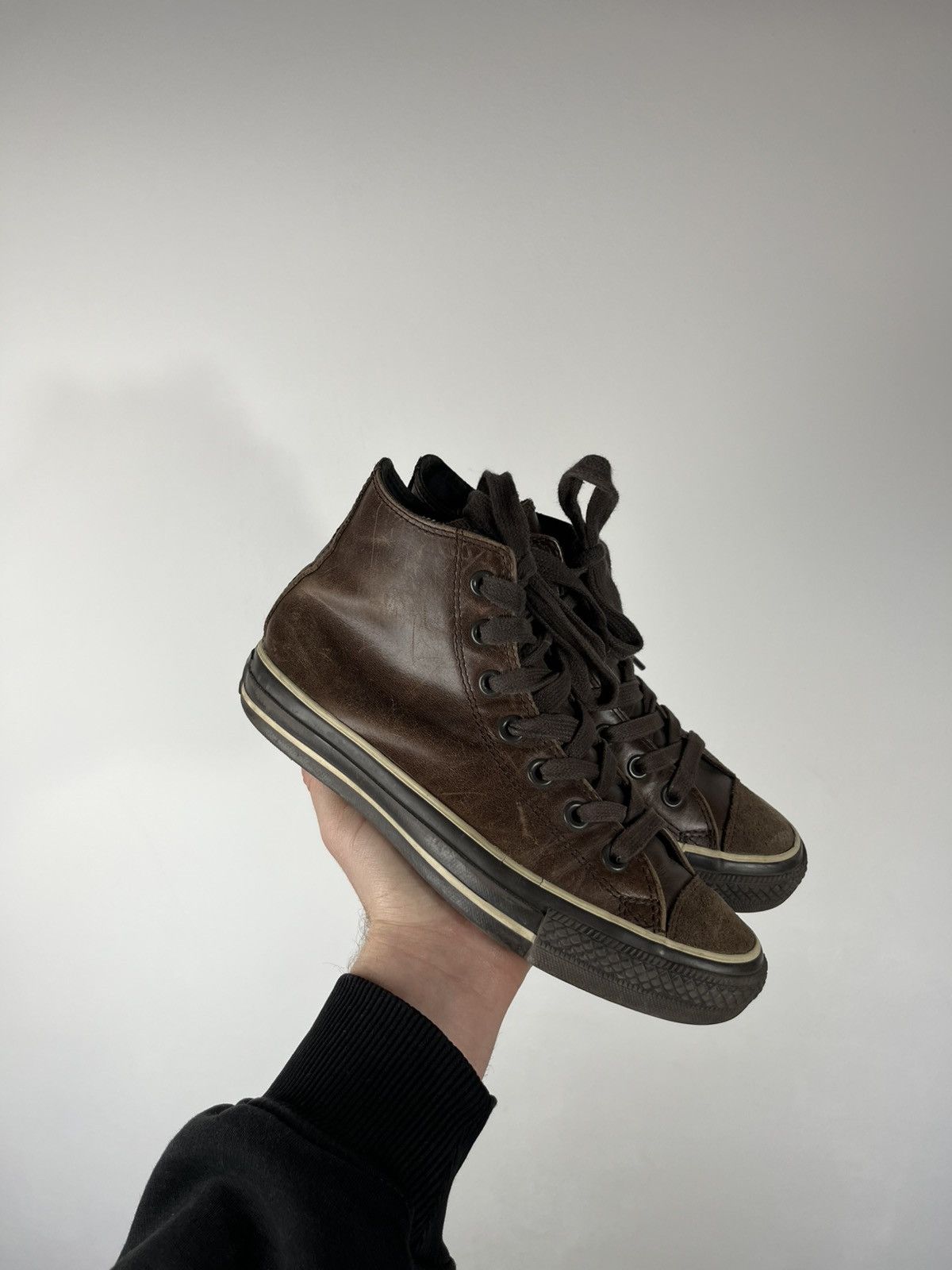 Converse Vintage Converse All Star Leather High Top Sneakers EU 38 Size US 7.5 / IT 37.5 - 12 Thumbnail