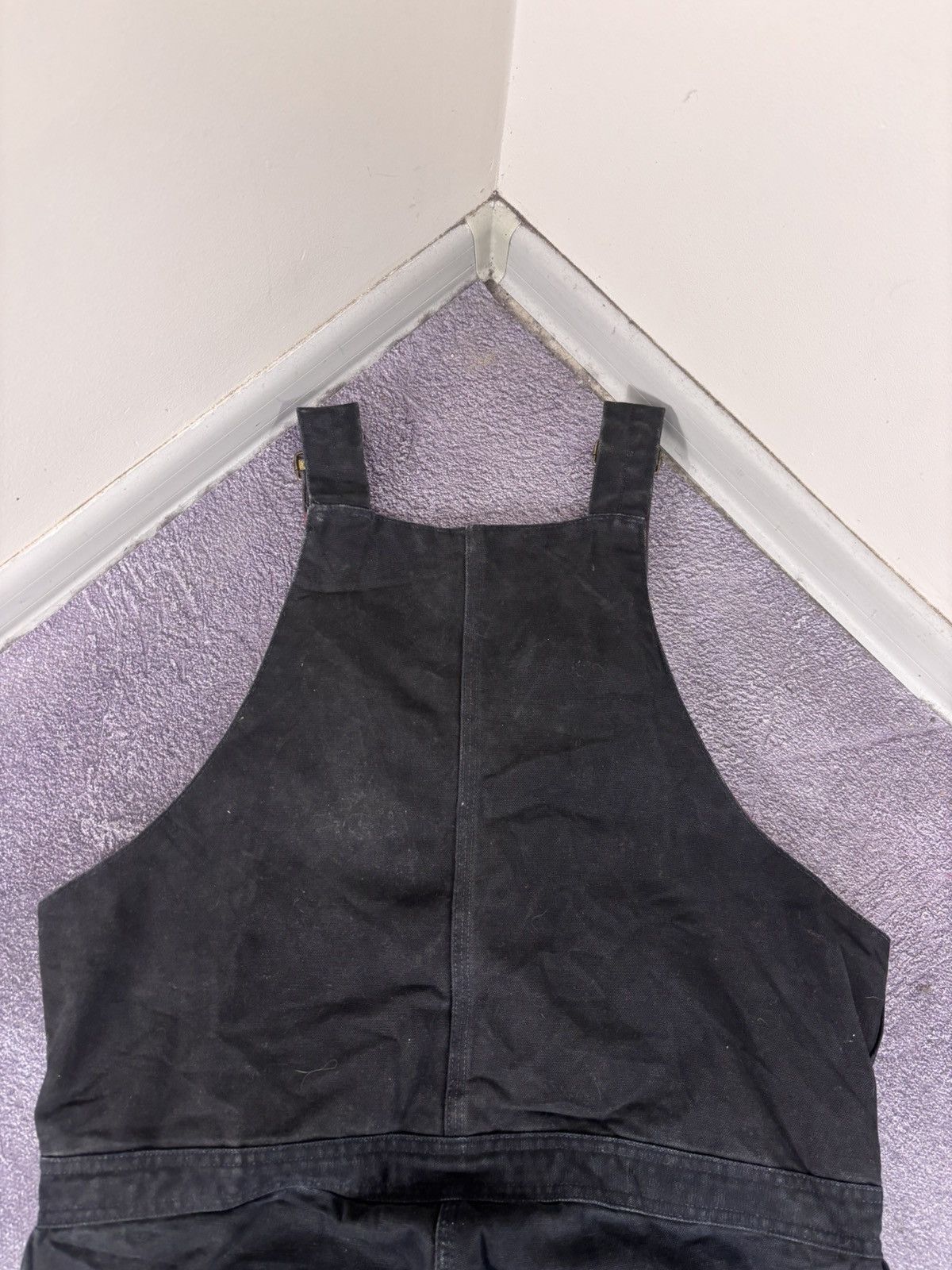 Carhartt Vintage Carhartt Bib Overalls Quilted Lined R04 BLK Canvas Size US 38 / EU 54 - 19 Thumbnail