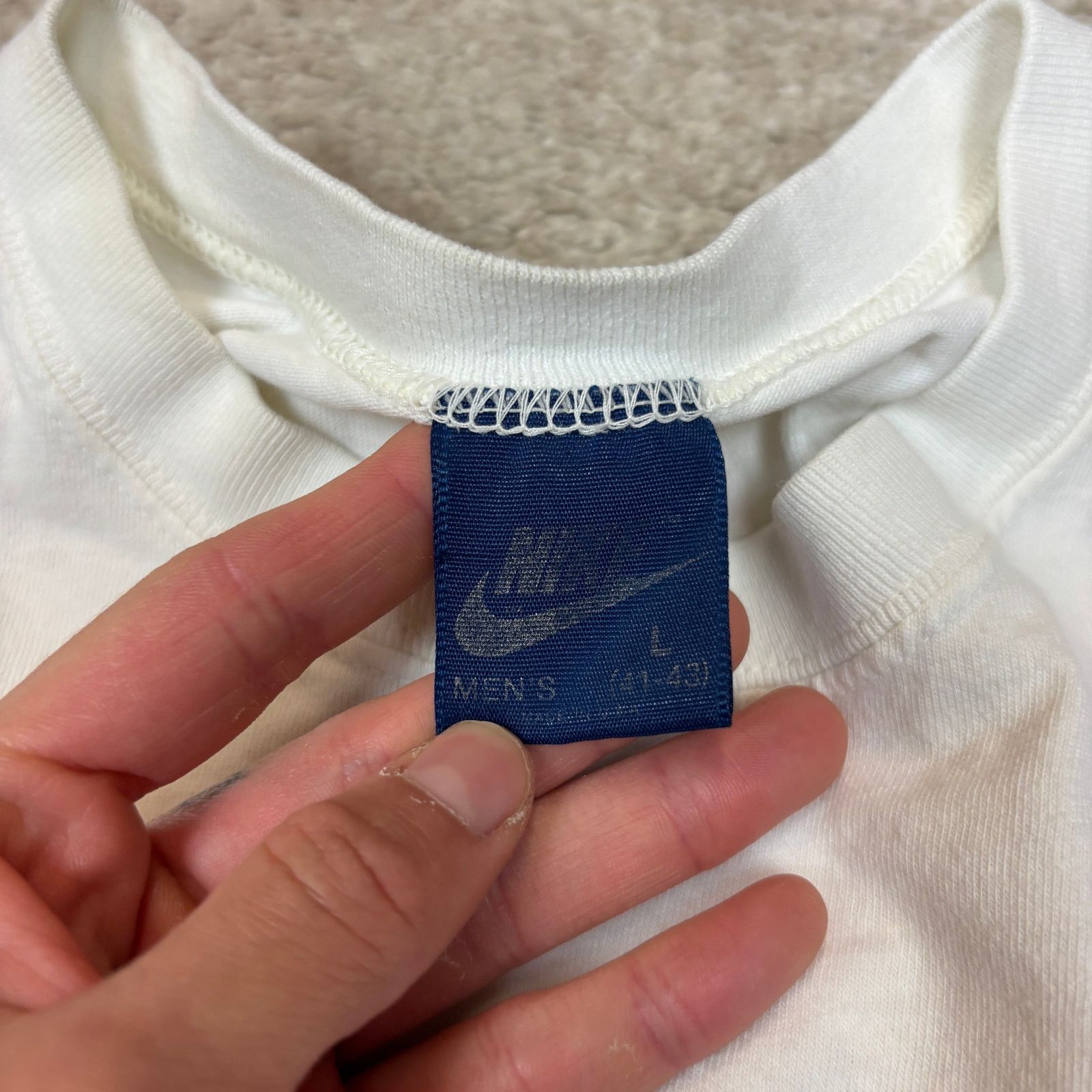 Nike VTG 80s Nike John McEnroe Tennis Crest T Shirt Men's Large Size US L / EU 52-54 / 3 - 7 Thumbnail