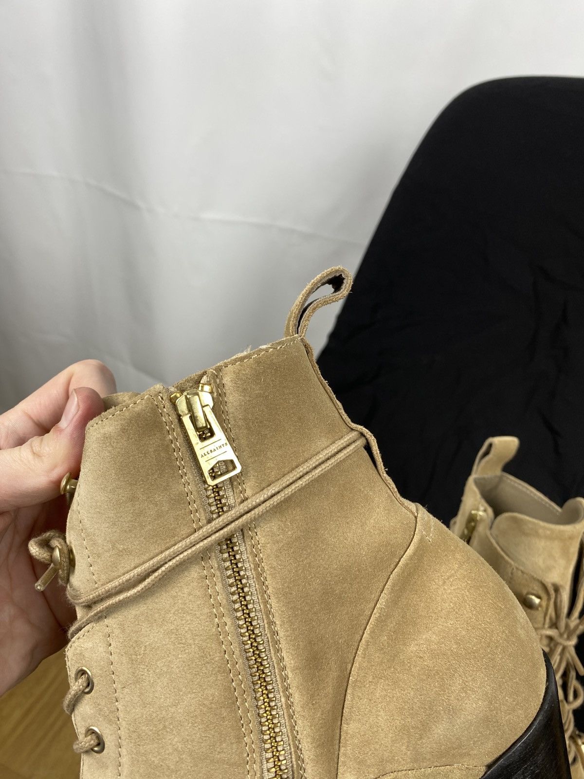 Allsaints All Saints Suede Boots Monk Strap Lace Up size 40 Size US 10 / IT 40 - 8 Thumbnail