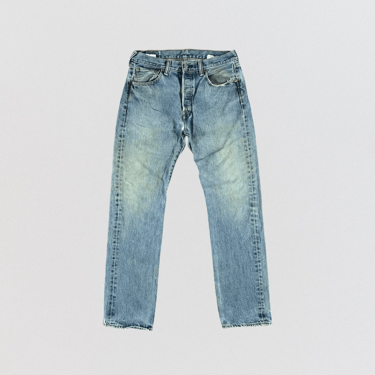 Vintage Blue Wash Levis 501 Jeans-JM2989