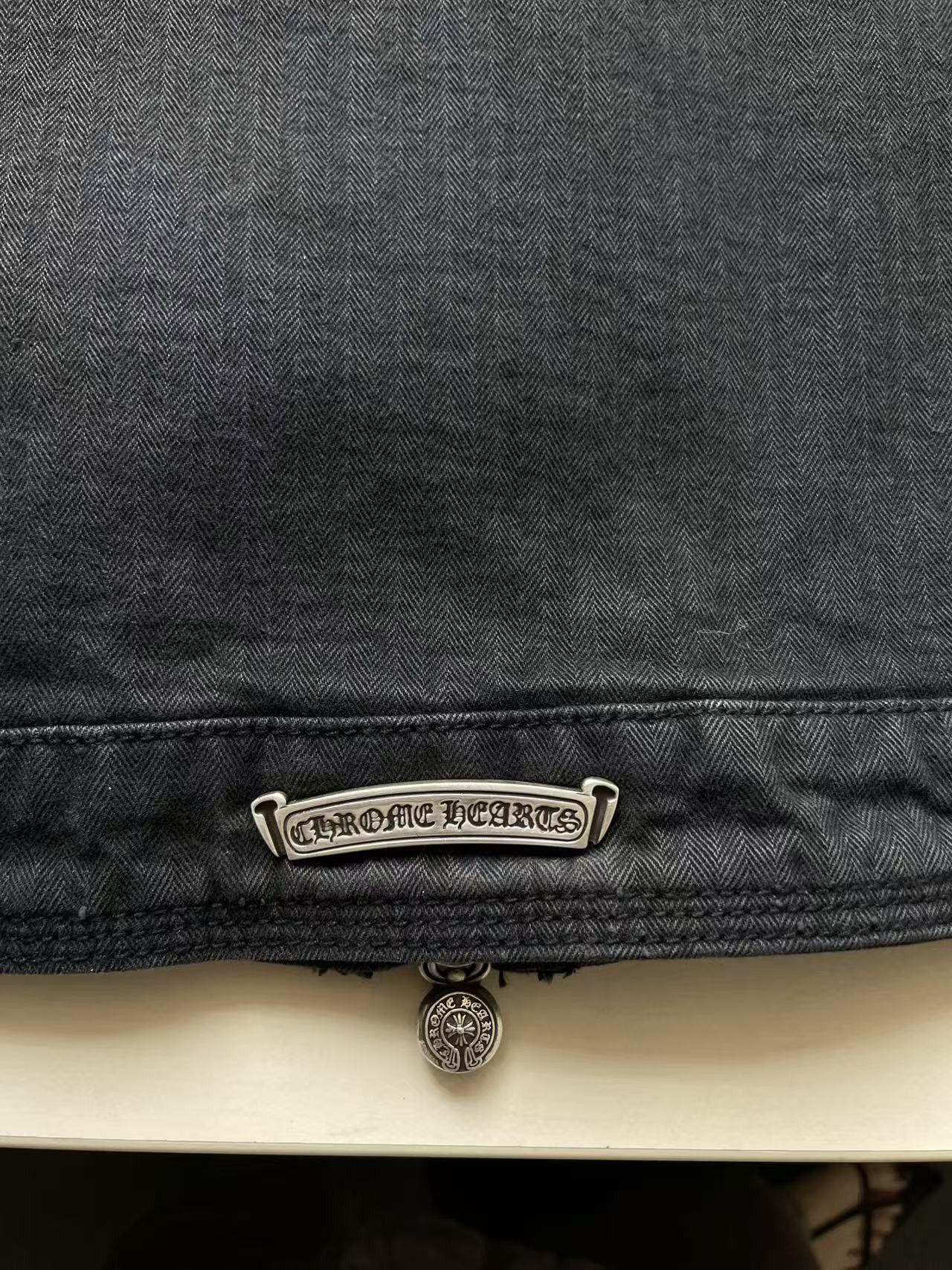 Chrome Hearts Chrome Hearts Black Wash Denim Dagger Zip Jacket Size US L / EU 52-54 / 3 - 12 Thumbnail